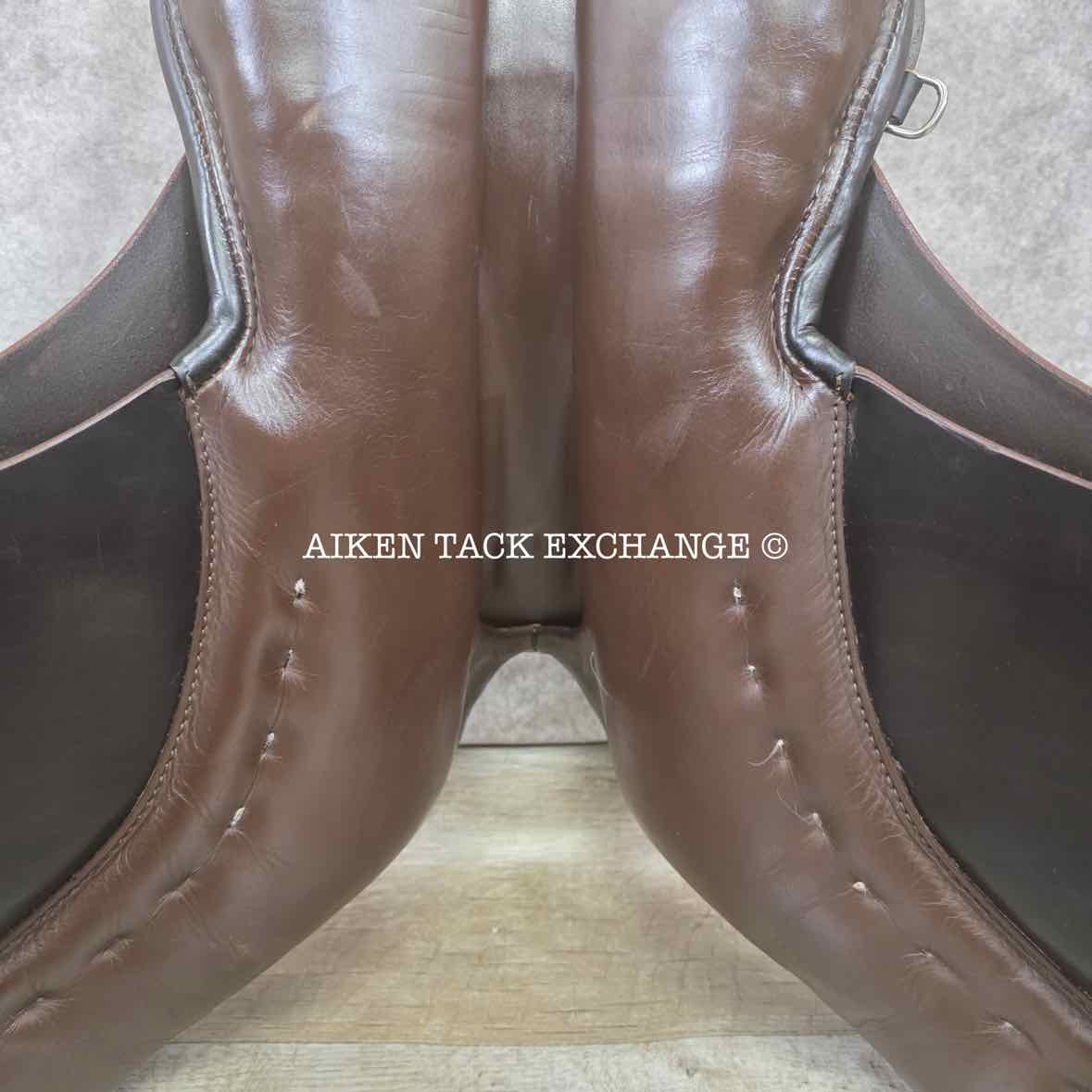 1993 Passier Gewalkt VD All Purpose Saddle, 17" Seat, Medium Tree, Wool Flocked Panels