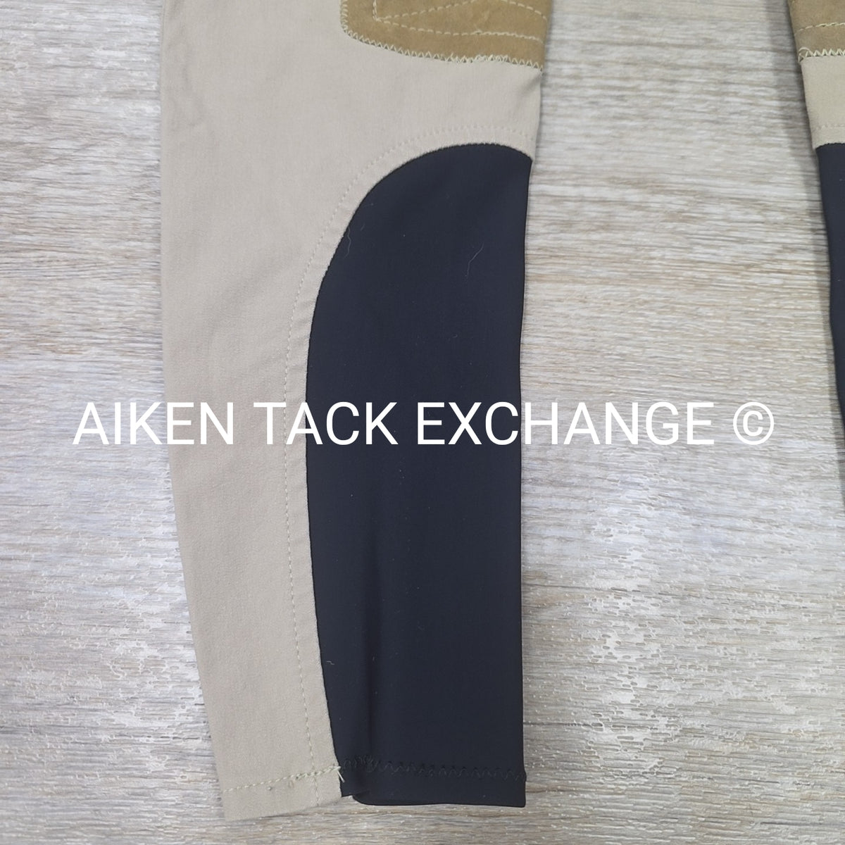 Tailored Sportsman Trophy Hunter Sock Bottom Knee Patch Breeches, Size 24