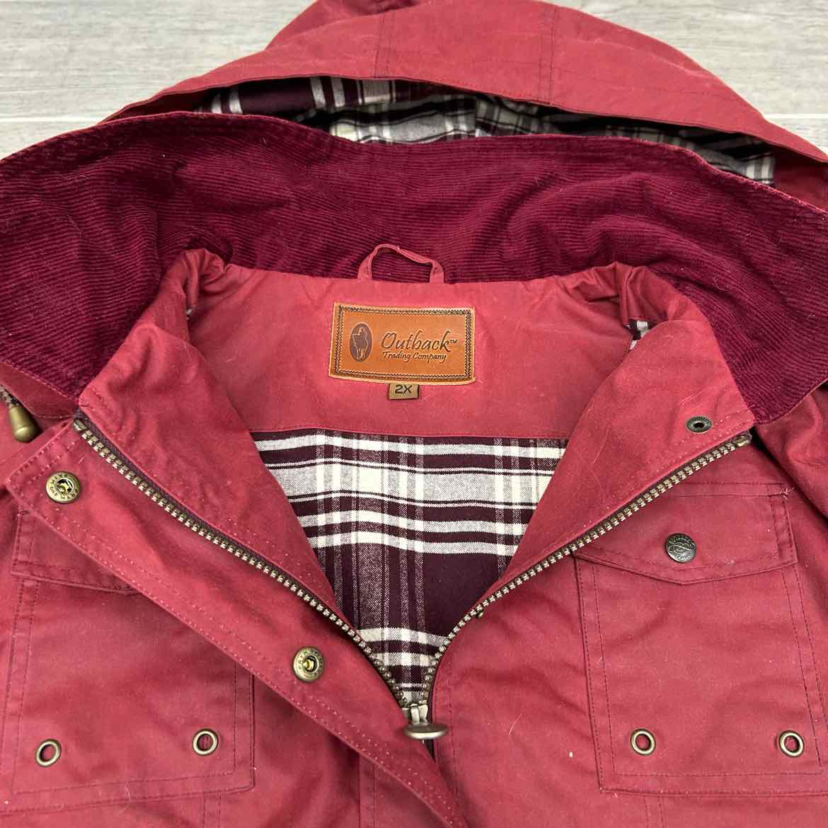 Outback Trading Company Jill-A-Roo Oilskin Jacket, Size 2X