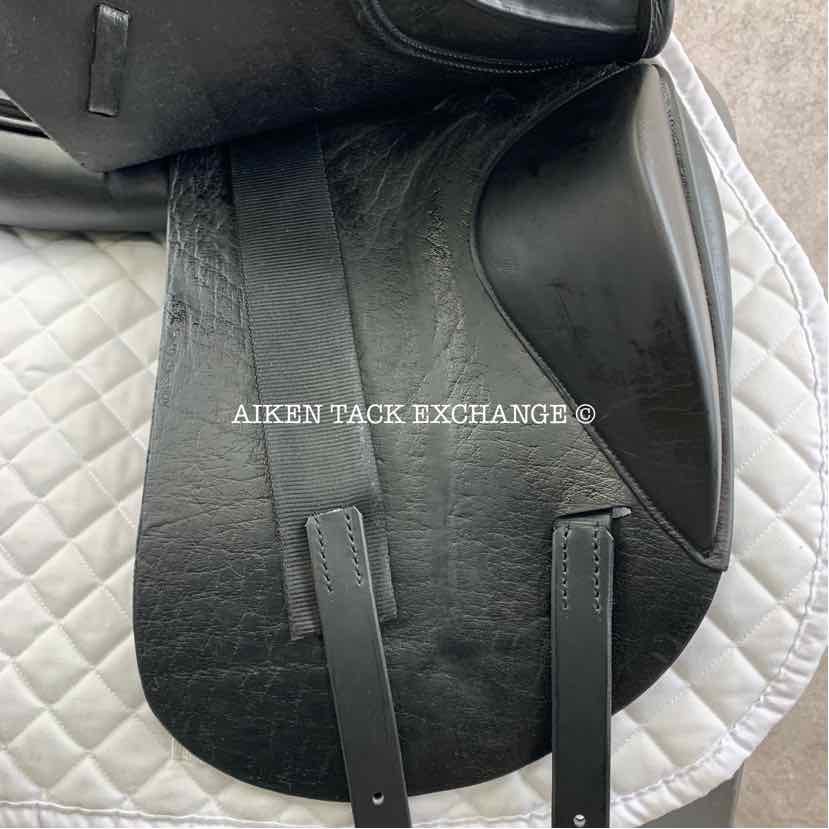**SOLD** Jaguar by Harry Dabbs XKC Dressage Saddle, 17" Seat, Medium Wide Tree, Wool Flocked Panels, Buffalo Leather
