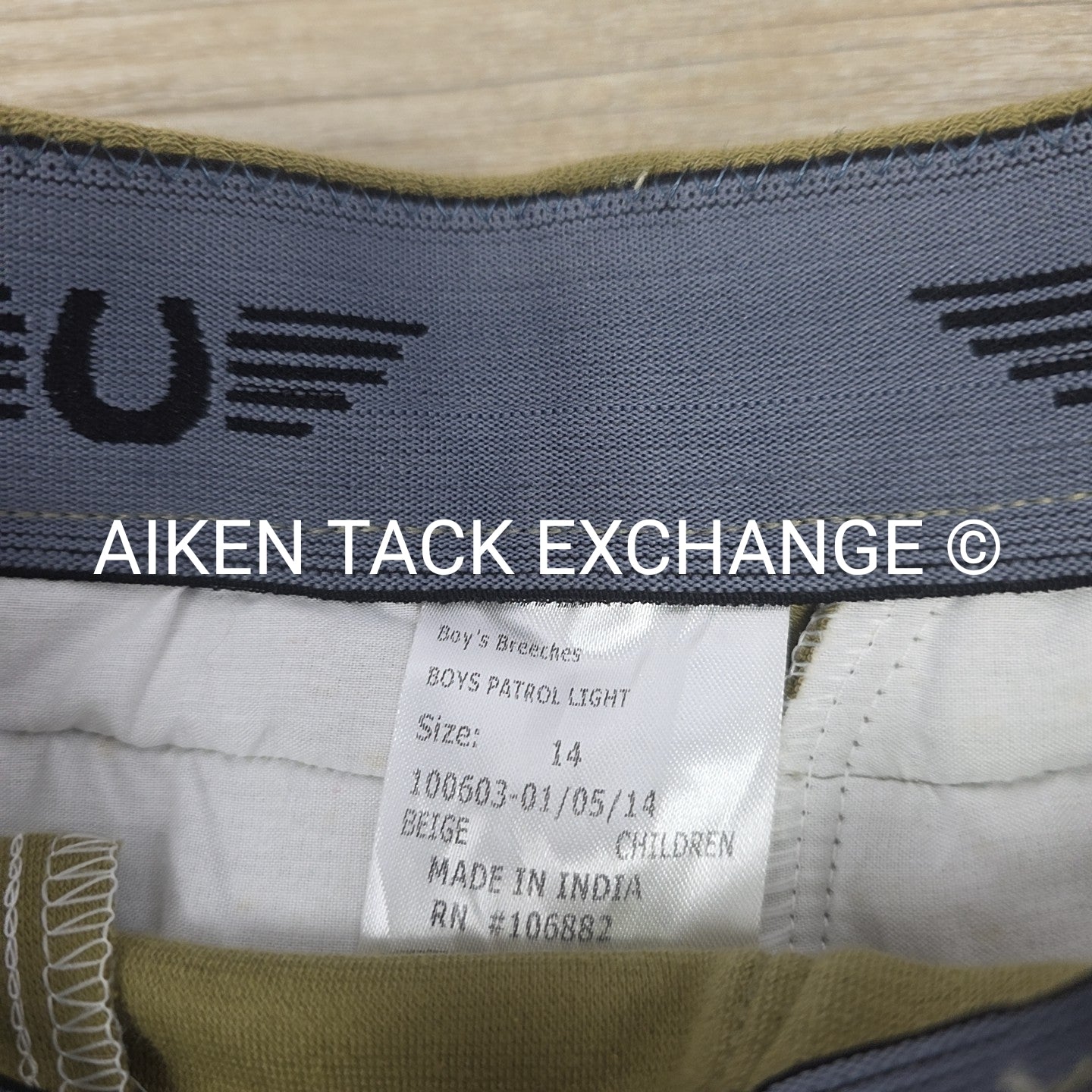 TuffRider Patrol Knee Patch Breeches, Brand New, Youth 14