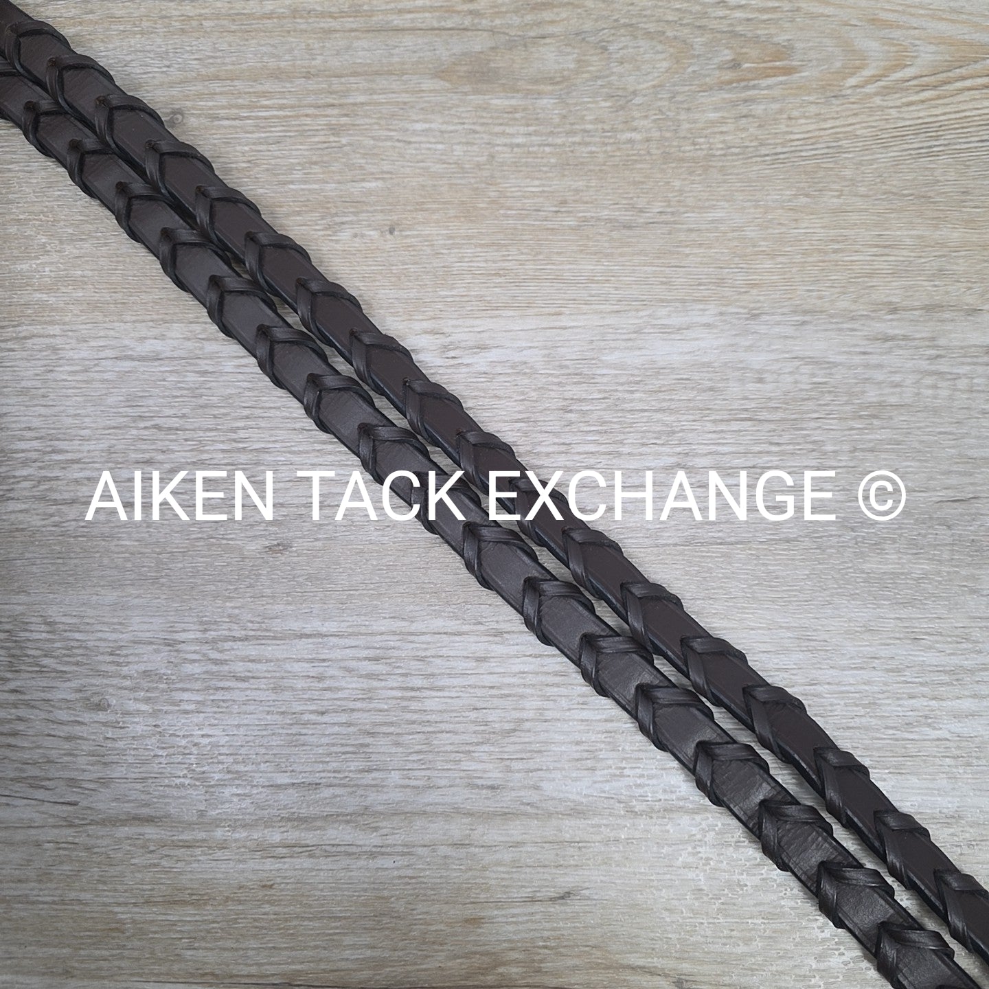 Pinnacle Padded Plain Raised Bridle with Laced Reins, Brown, Size Full