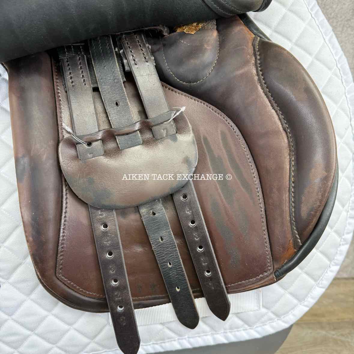 Berney Brothers All Purpose Saddle, 17.5" Seat, Medium Tree, Wool Flocked Panels