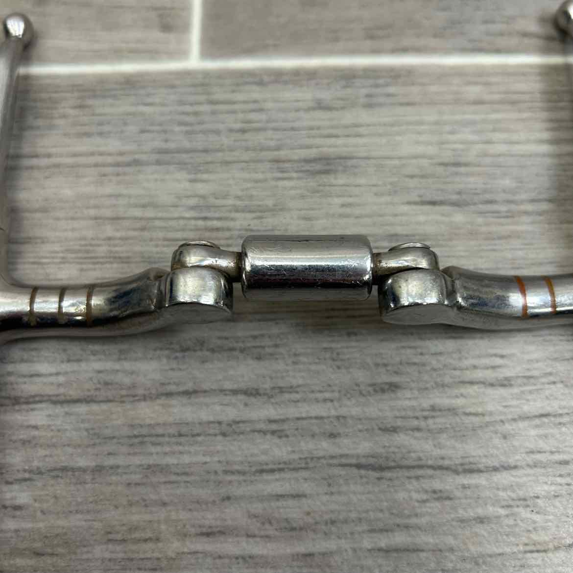 Double Joint Hinged Full Cheek Bit with Hooks 5"