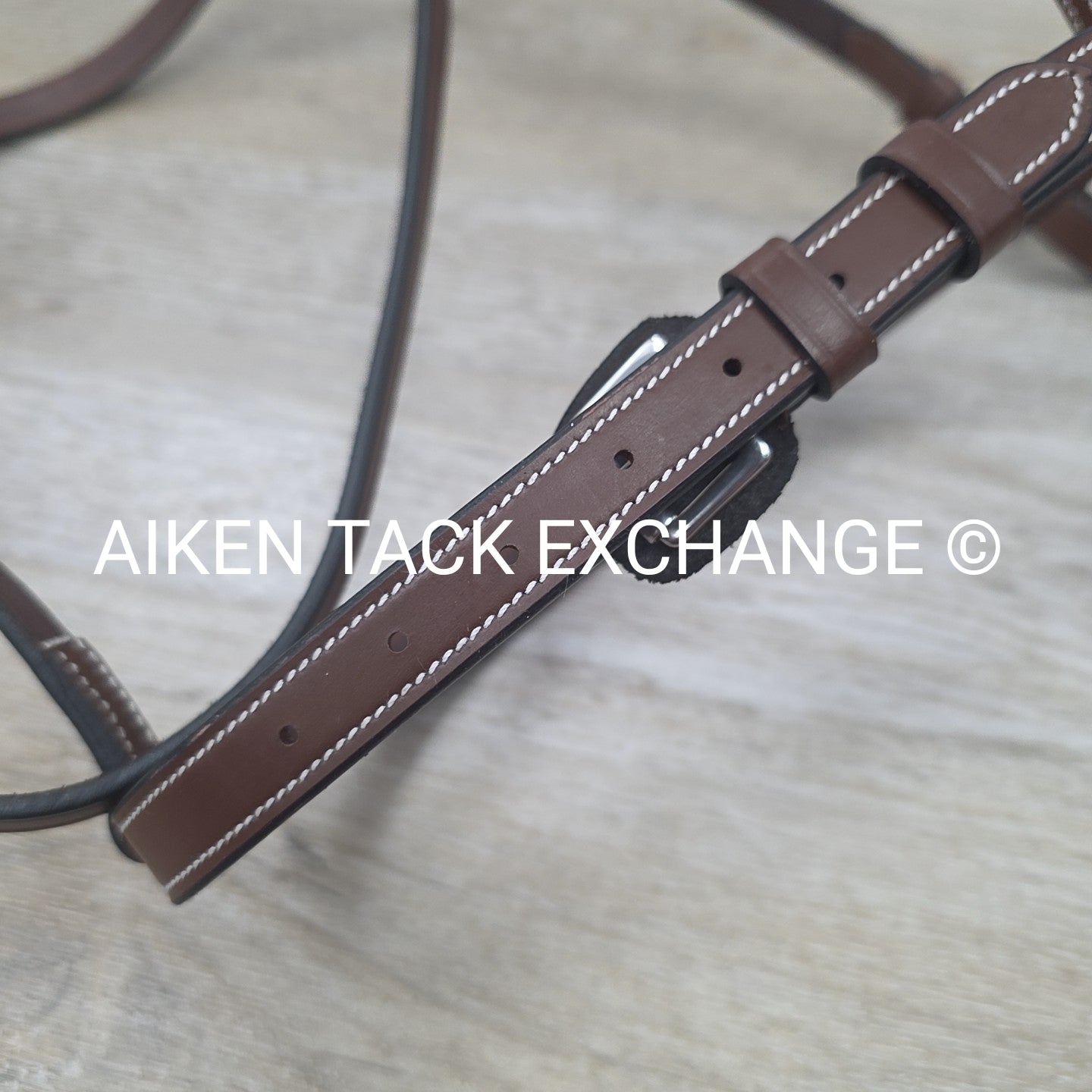 HDR Advantage Plain Raised Bridle with Reins, Oakbark, Size Pony