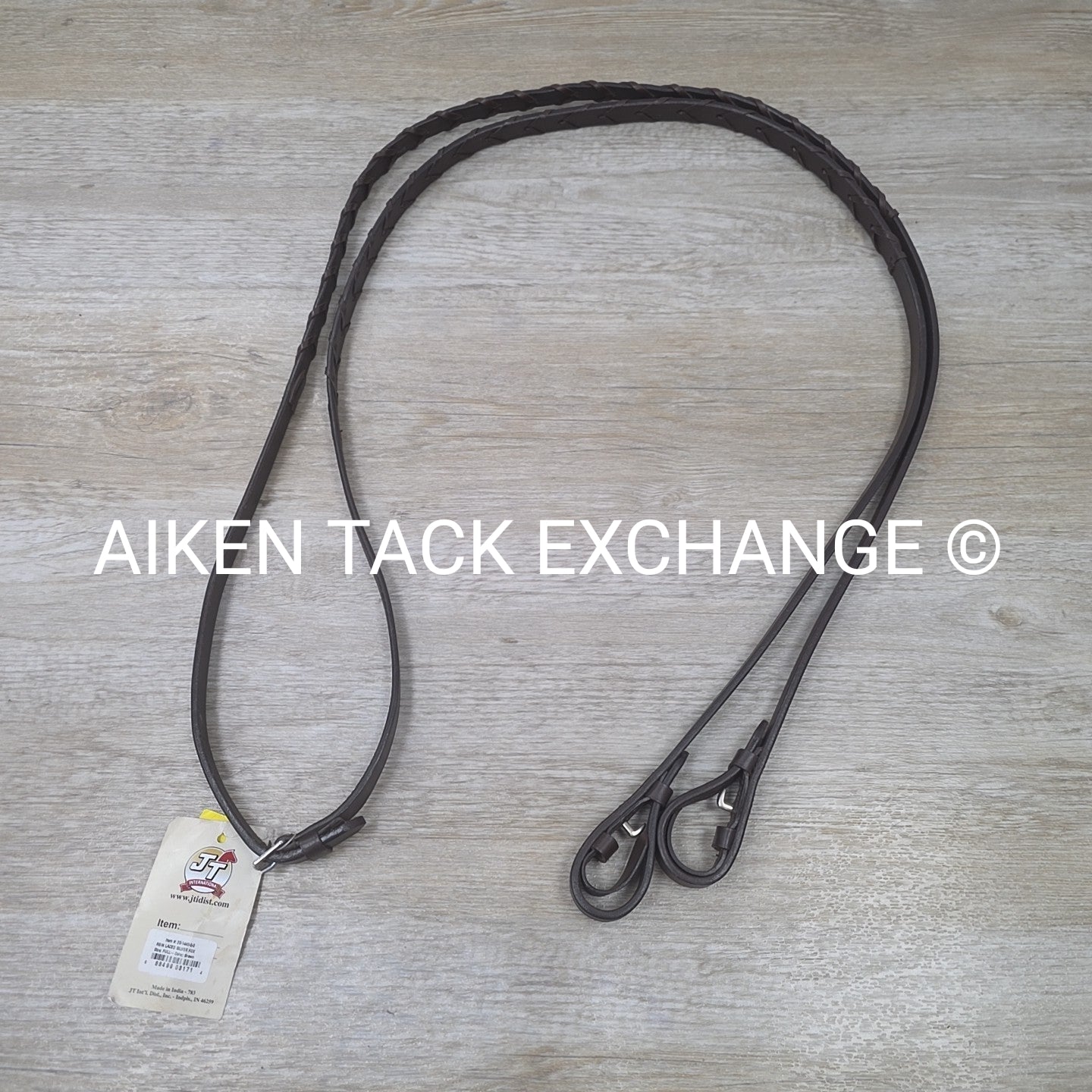 Silver Fox Laced Reins, Brown, Size Full