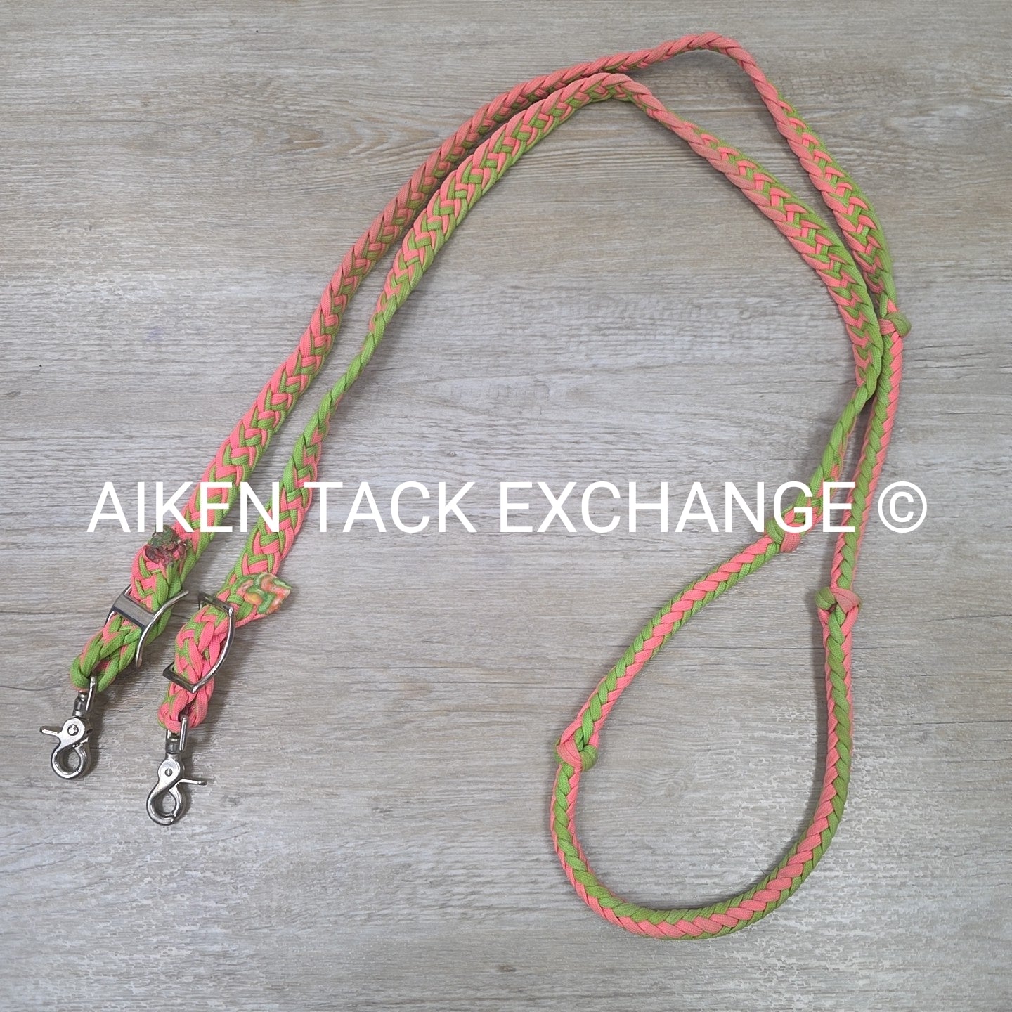 Braided Flat Barrel Reins with Snaps