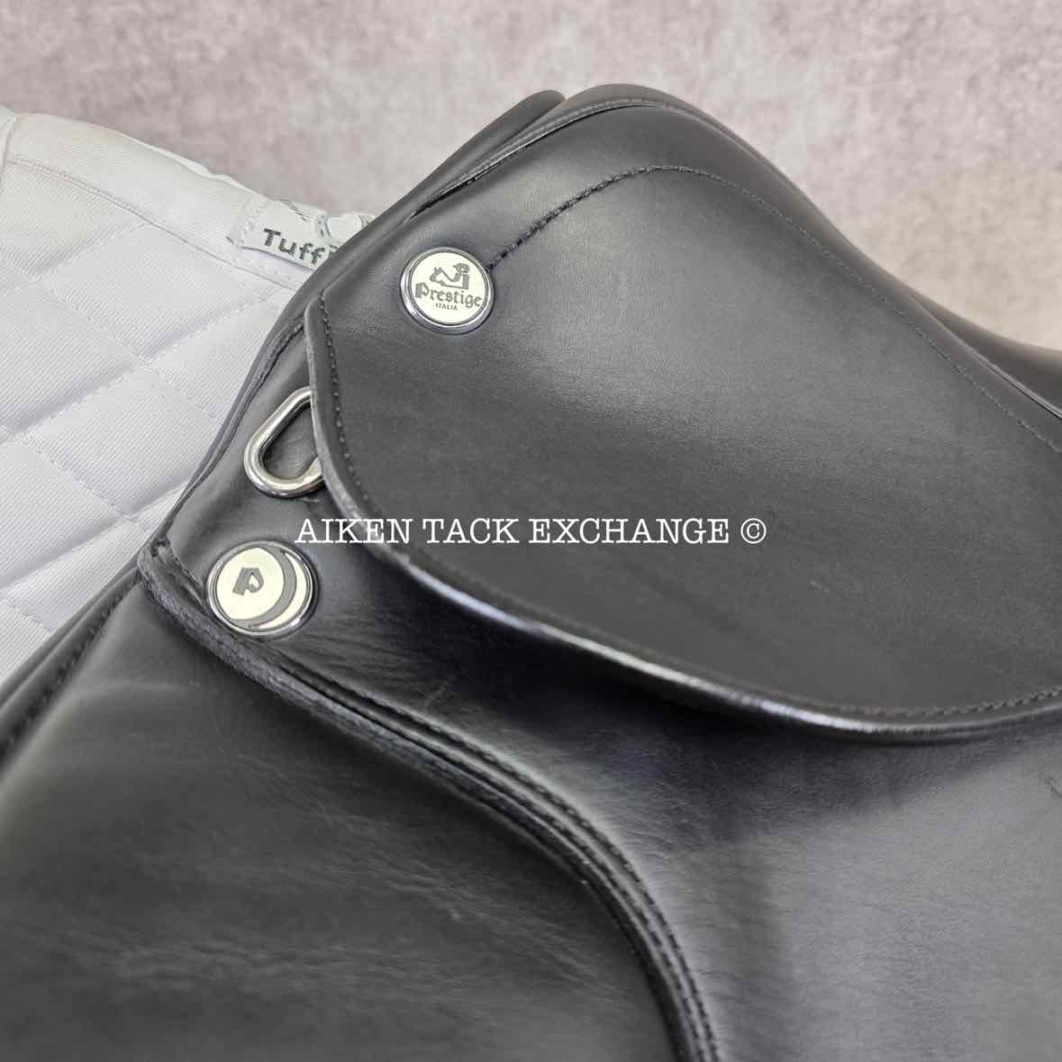 2017 Prestige X-D2 K Zero Monoflap Dressage Saddle, 18" Seat - Short Flap, Medium Tree, Wool Flocked Panels