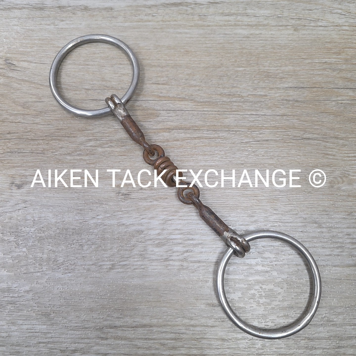 Sweet Iron Dogbone with Copper Rings Loose Ring Bit 5.25"