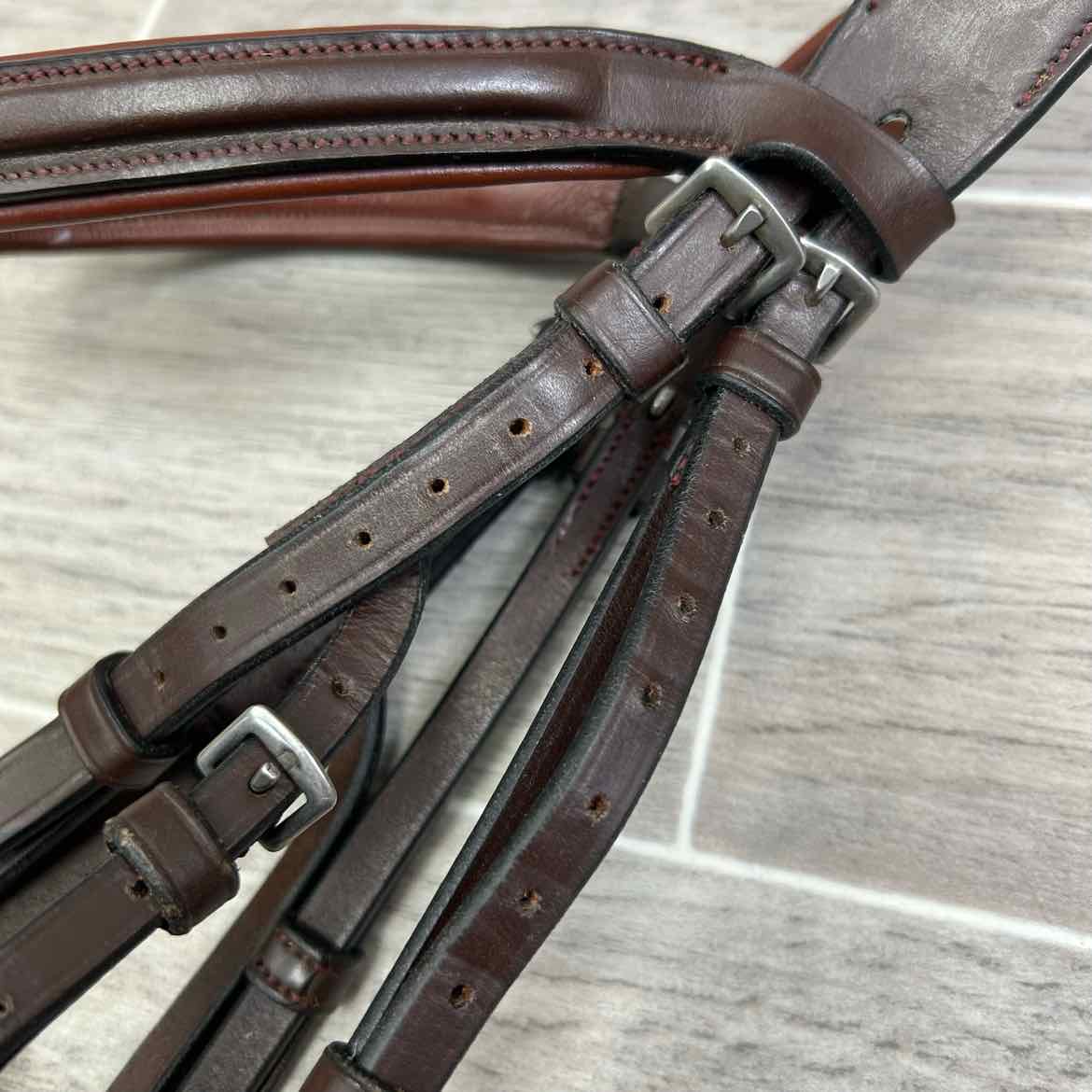 Dy'on New English Hackamore Bridle, Brown, Size Full