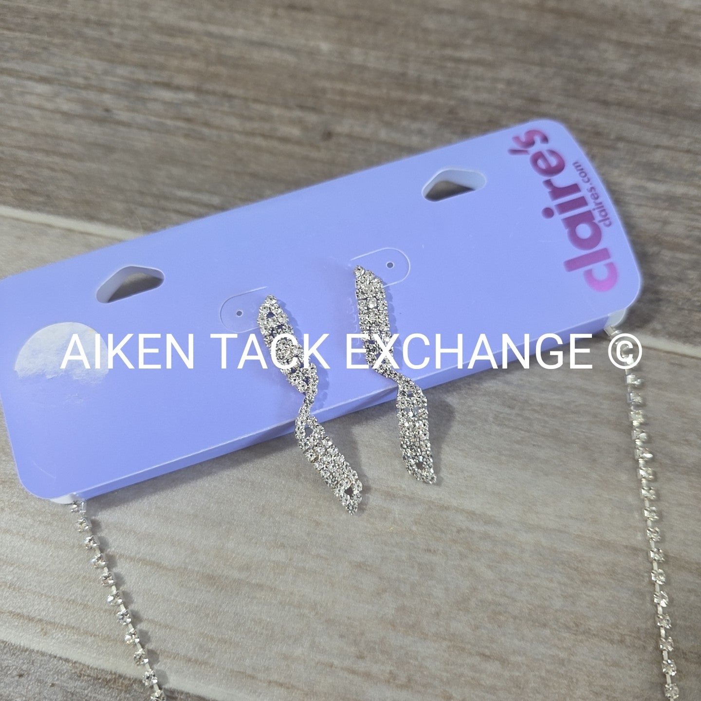 Claire's Bundle - 1 Tiara, 1 Set of Earrings, 1 Necklace