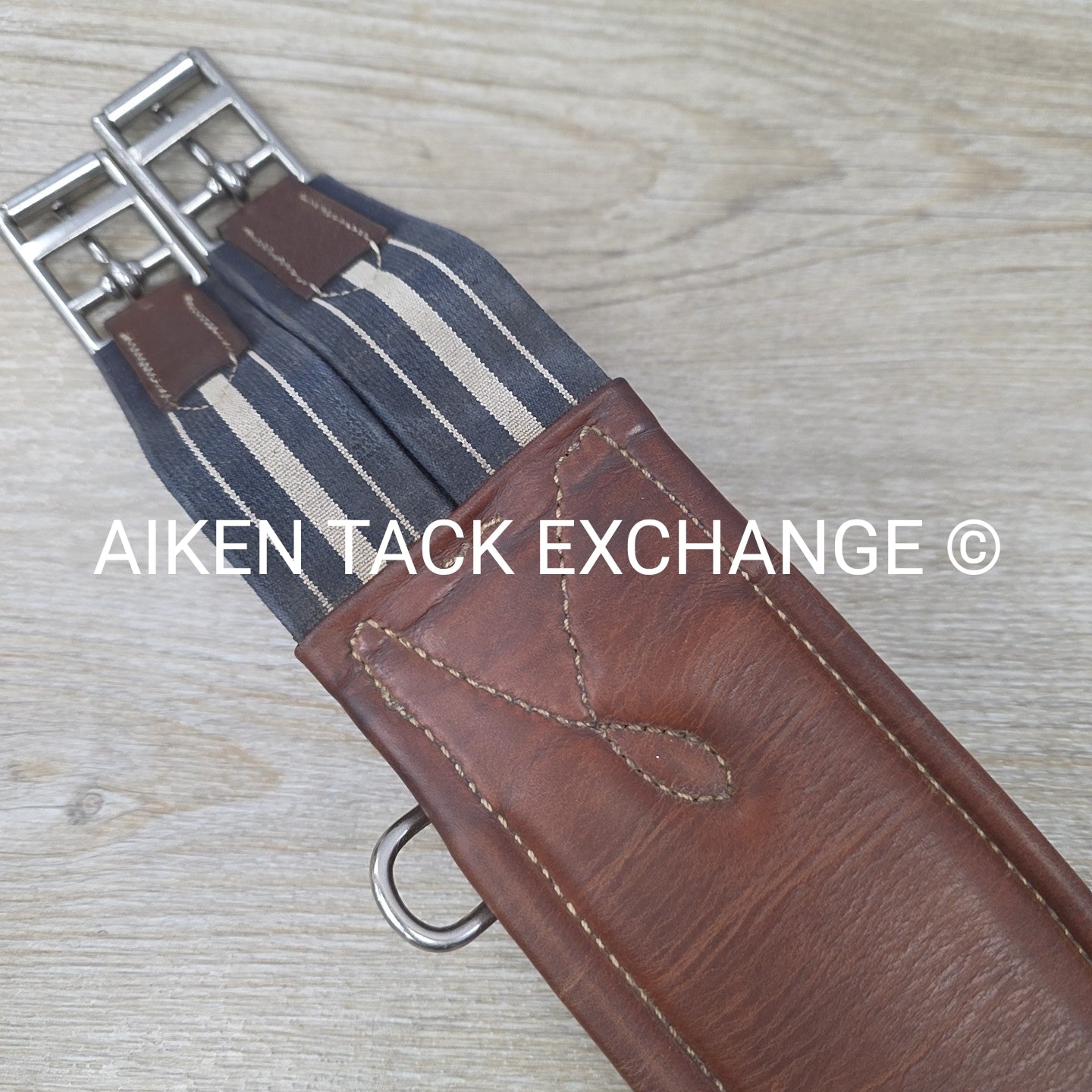 Antares Double End Elastic Girth, Brown, 48"