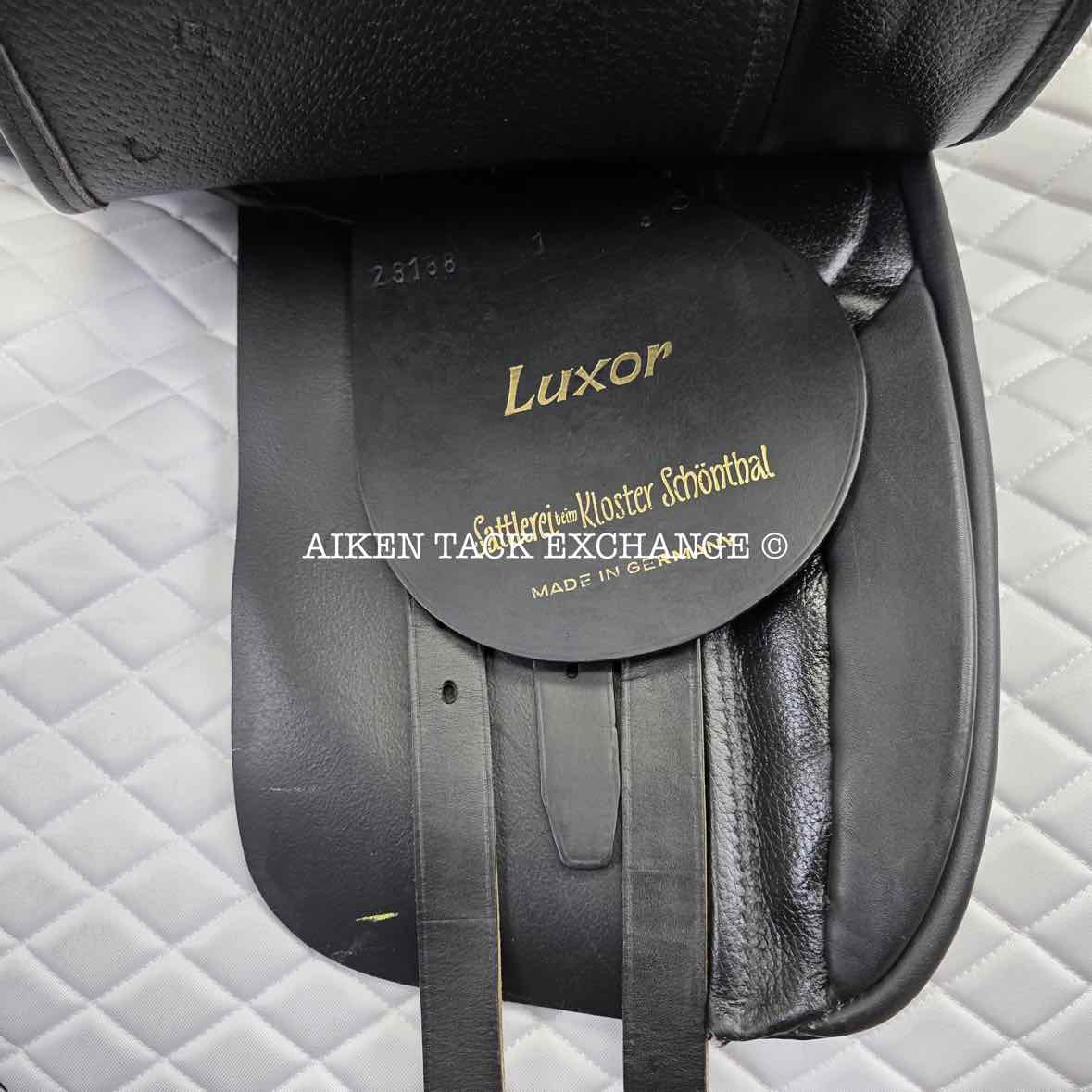 Courbette Luxor Dressage Saddle, 17" Seat, Medium Wide Tree, Wool Flocked Panels
