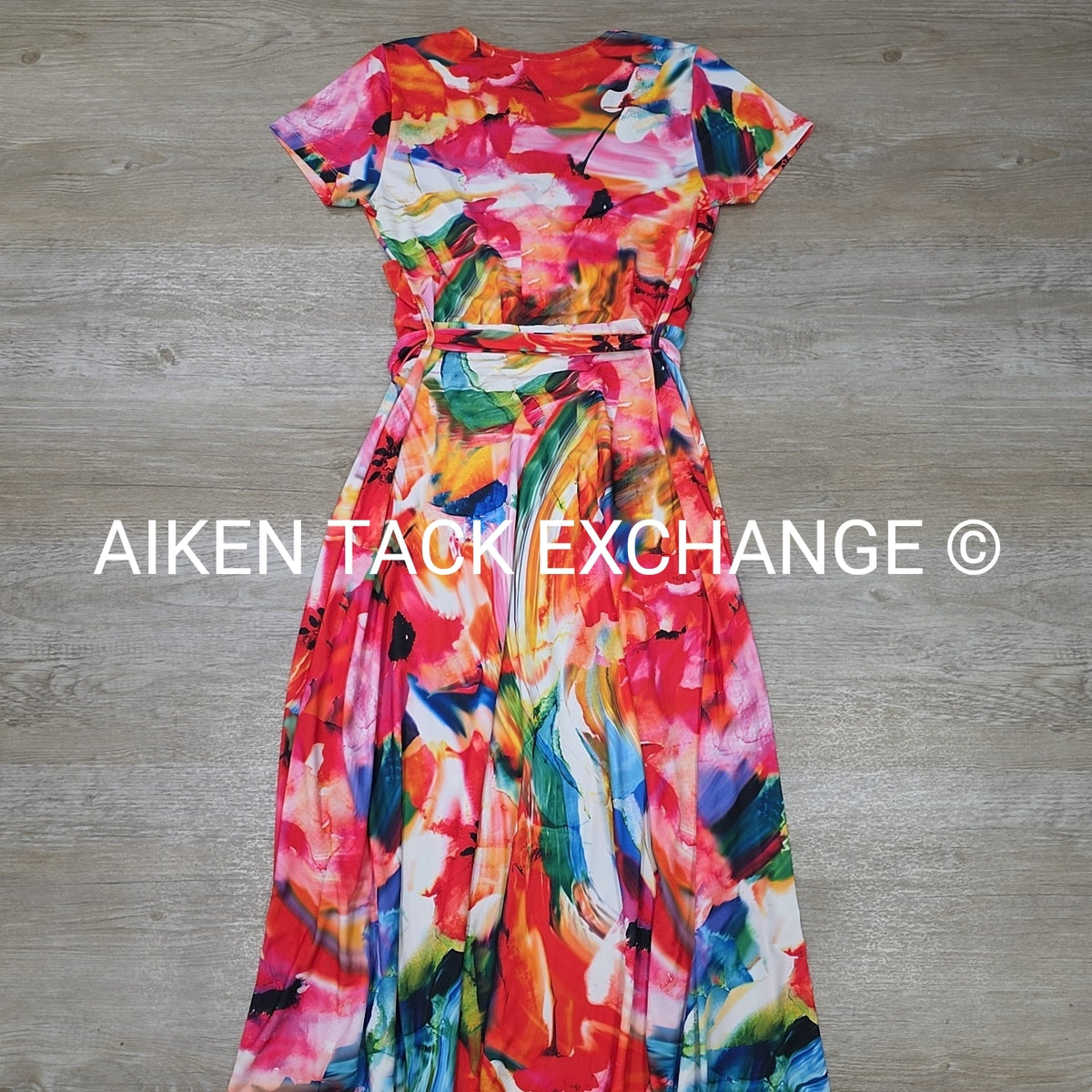 Venus Short Sleeve Long Dress, Size Small