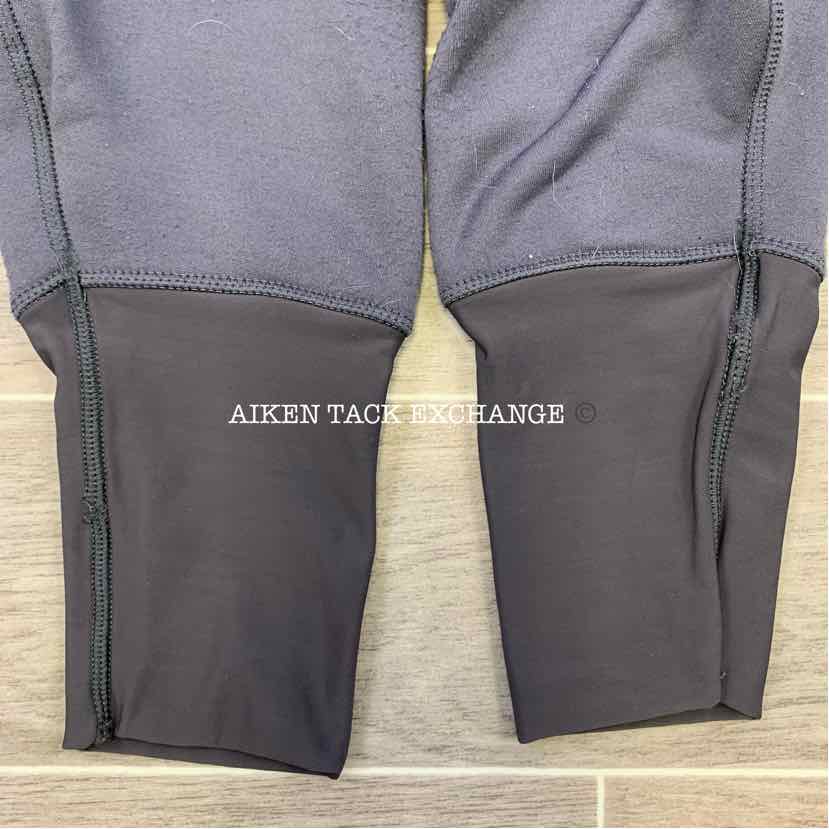 BARGAIN BUNDLE: 2 Pair Riding Sport Fleece Lined Knee Patch Tights, Size Large