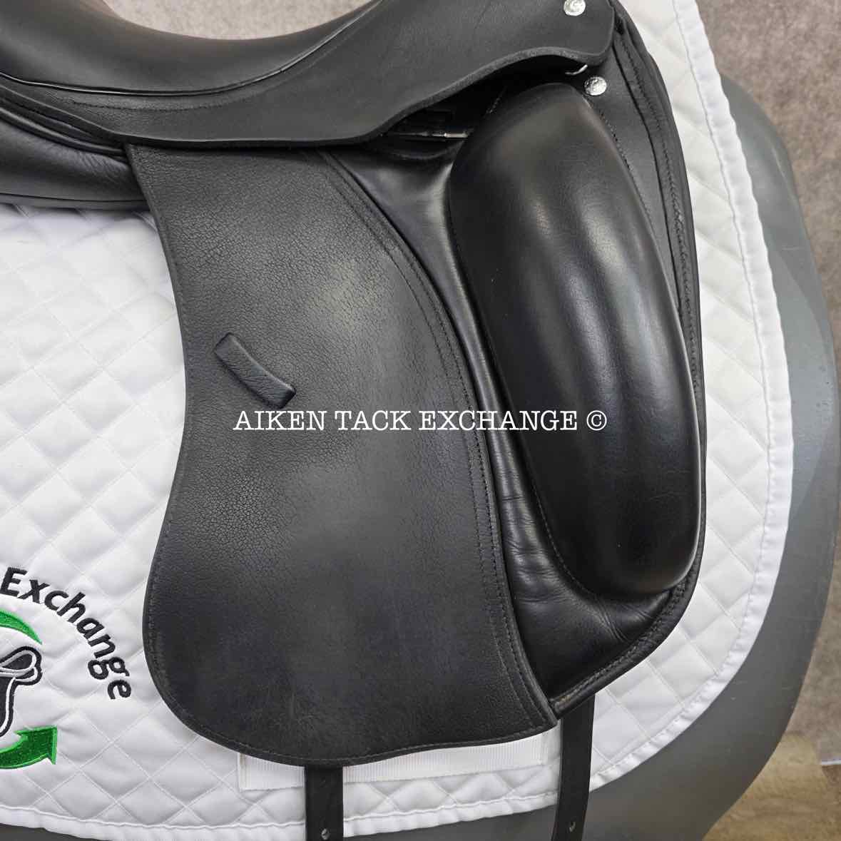 2020 Custom Saddlery Wolfgang Gemini R Monoflap Dressage Saddle, 17.5" Seat, Adjustable Tree, Wool Flocked Panels