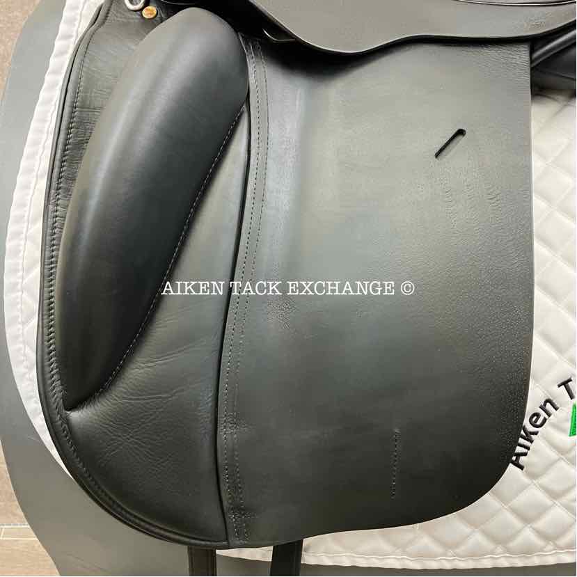 EquineFit International Dressage Saddle, 19" Seat, Wide Tree, Wool Flocked Panels