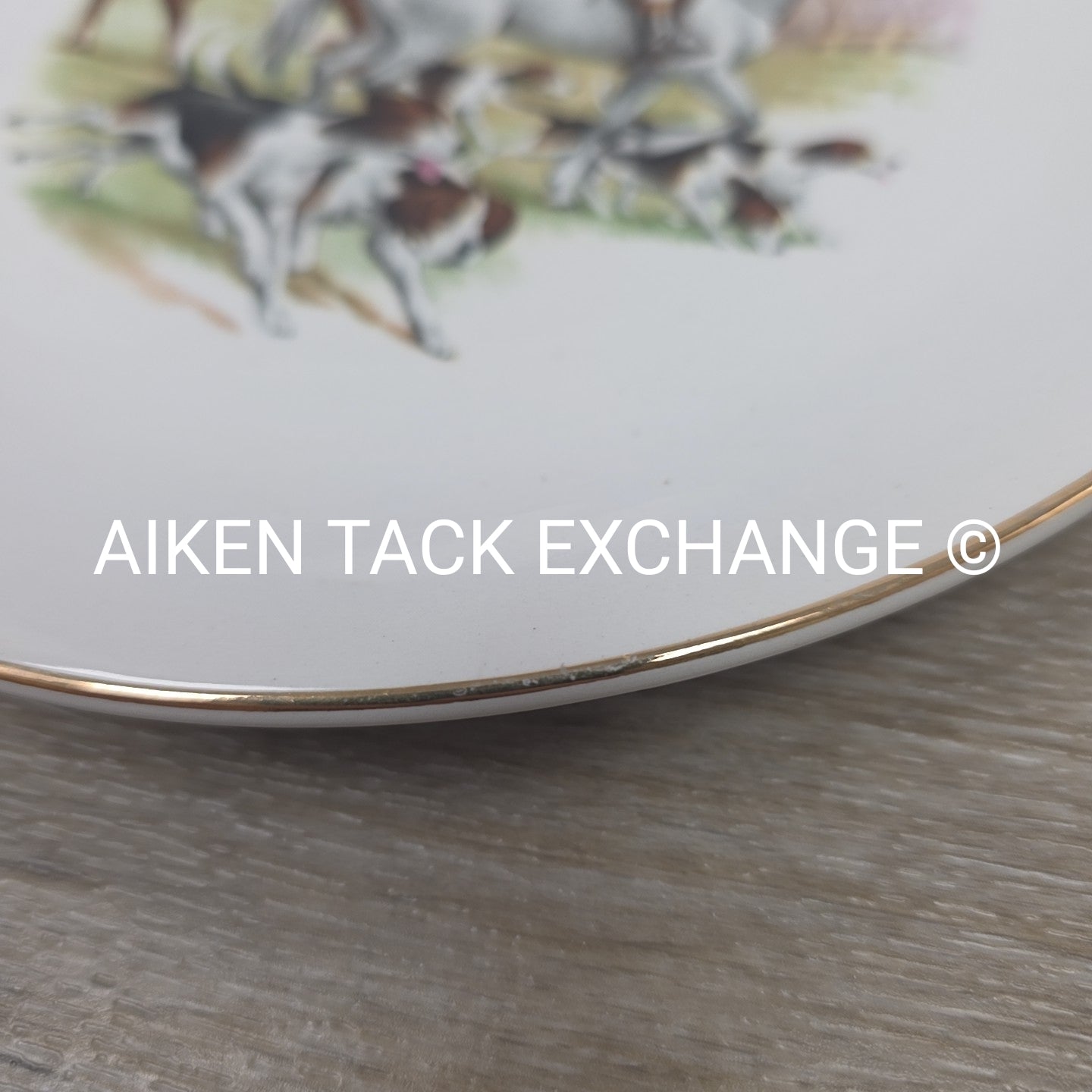 Weatherby Royal Falcon Gift Ware Fox Hunting Plate