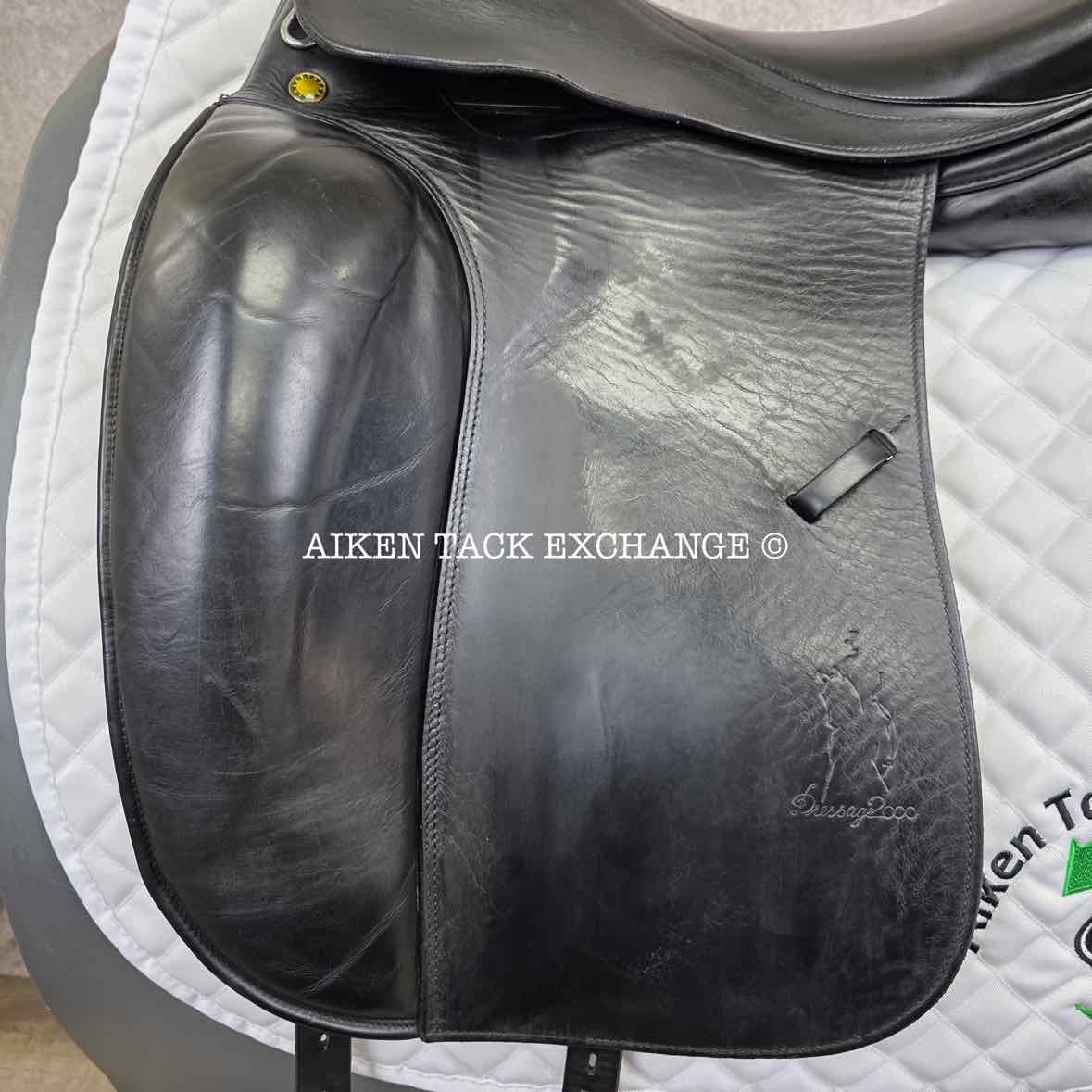 2000 Prestige Dressage 2000 Saddle, 18" Seat, 34 Tree - M/MW, Wool Flocked Panels