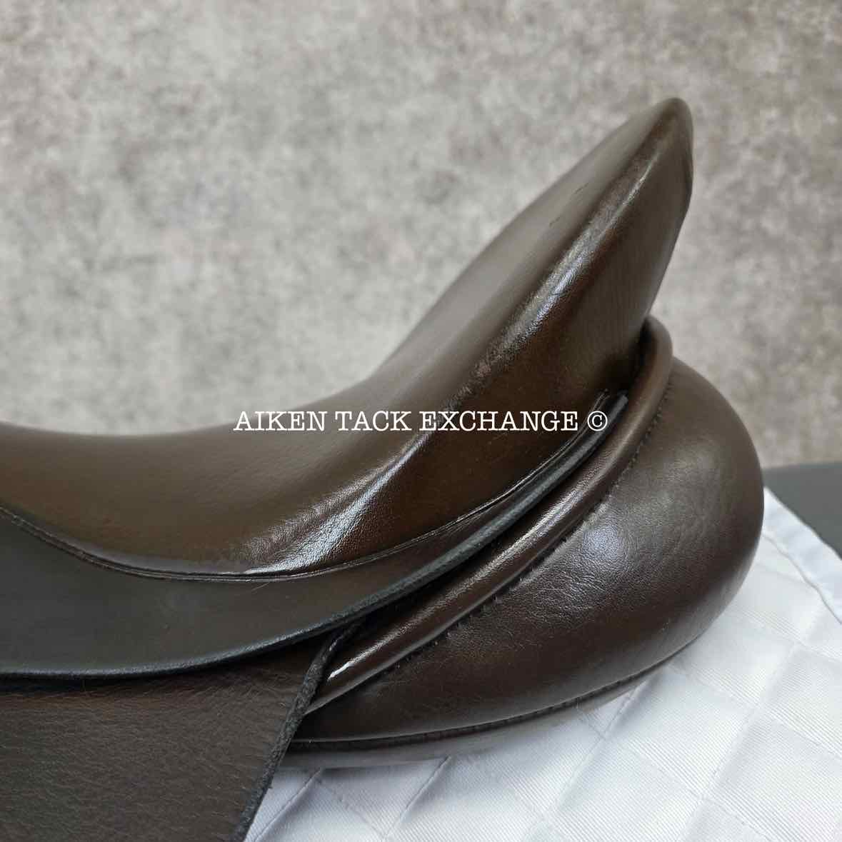 **SOLD** Centaur by Michael Stokes Dressage Saddle, 17.5" Seat, M/MW Tree, Wool Flocked Panels