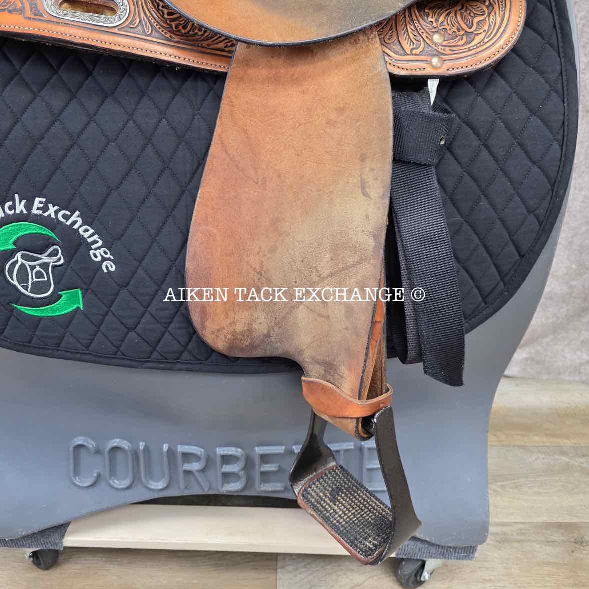 2020 High Horse 6224 Jewel Barrel Racing Western Saddle, 15" Seat, Regular Tree - Semi QH Bars