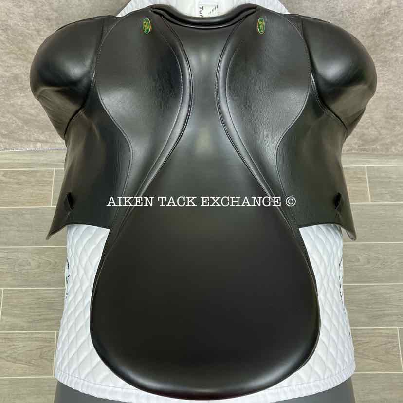 2000 Prestige Dressage 2000 Saddle, 18" Seat, 33 Tree - MW, Wool Flocked Panels