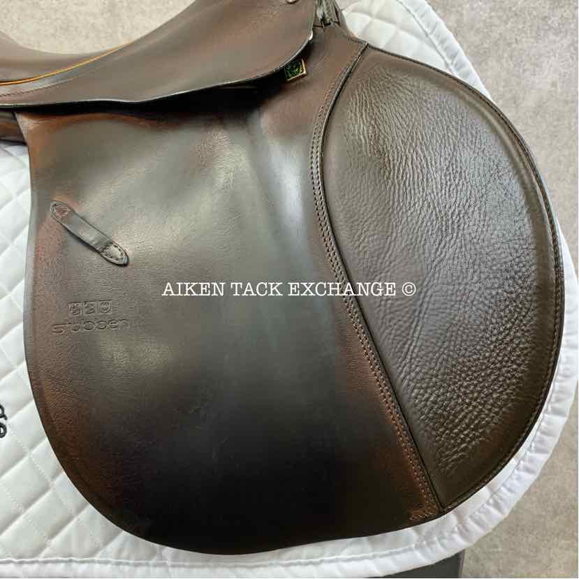**SOLD** Stubben Siegfried Extra All Purpose Jump Saddle, 19" Seat, 31 cm Tree - Medium Wide/Wide, Wool Flocked Panels