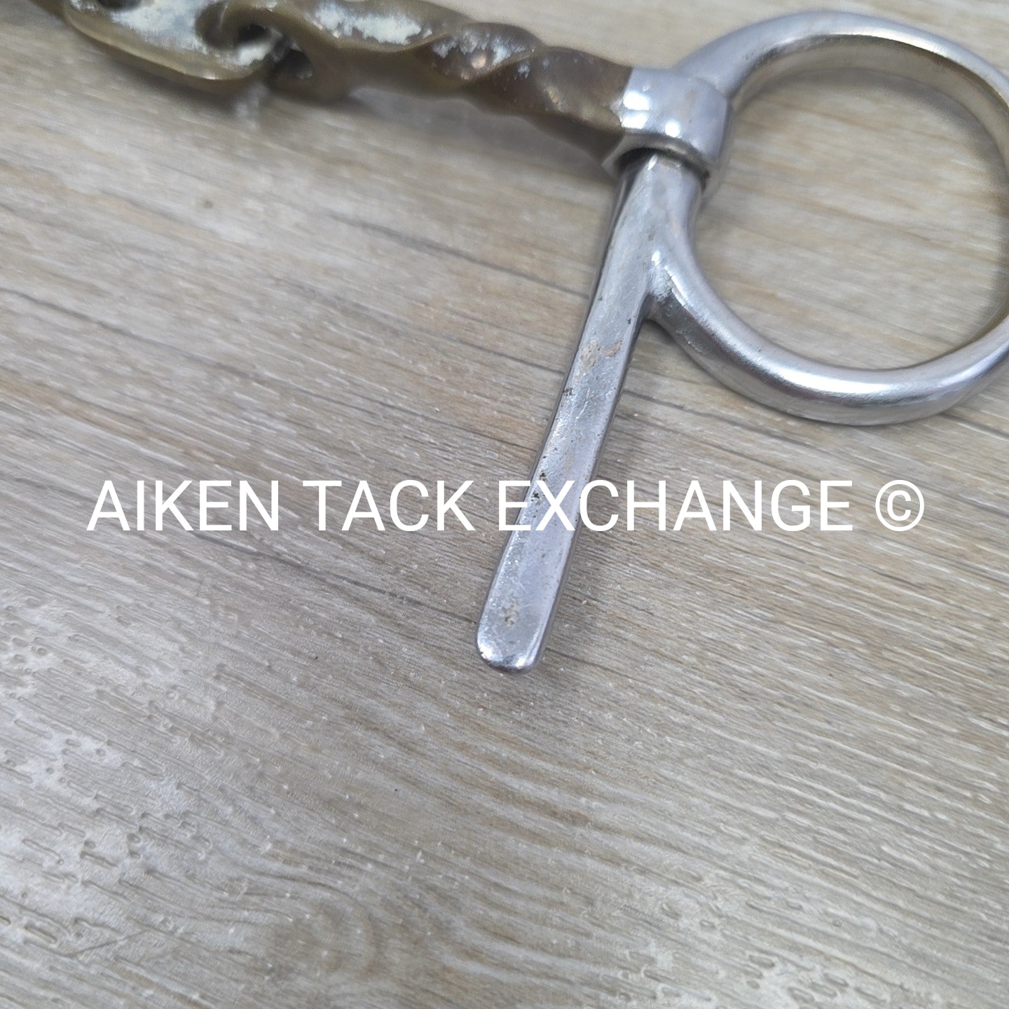 Copper Twisted French Link Half Cheek Bit 4.75"