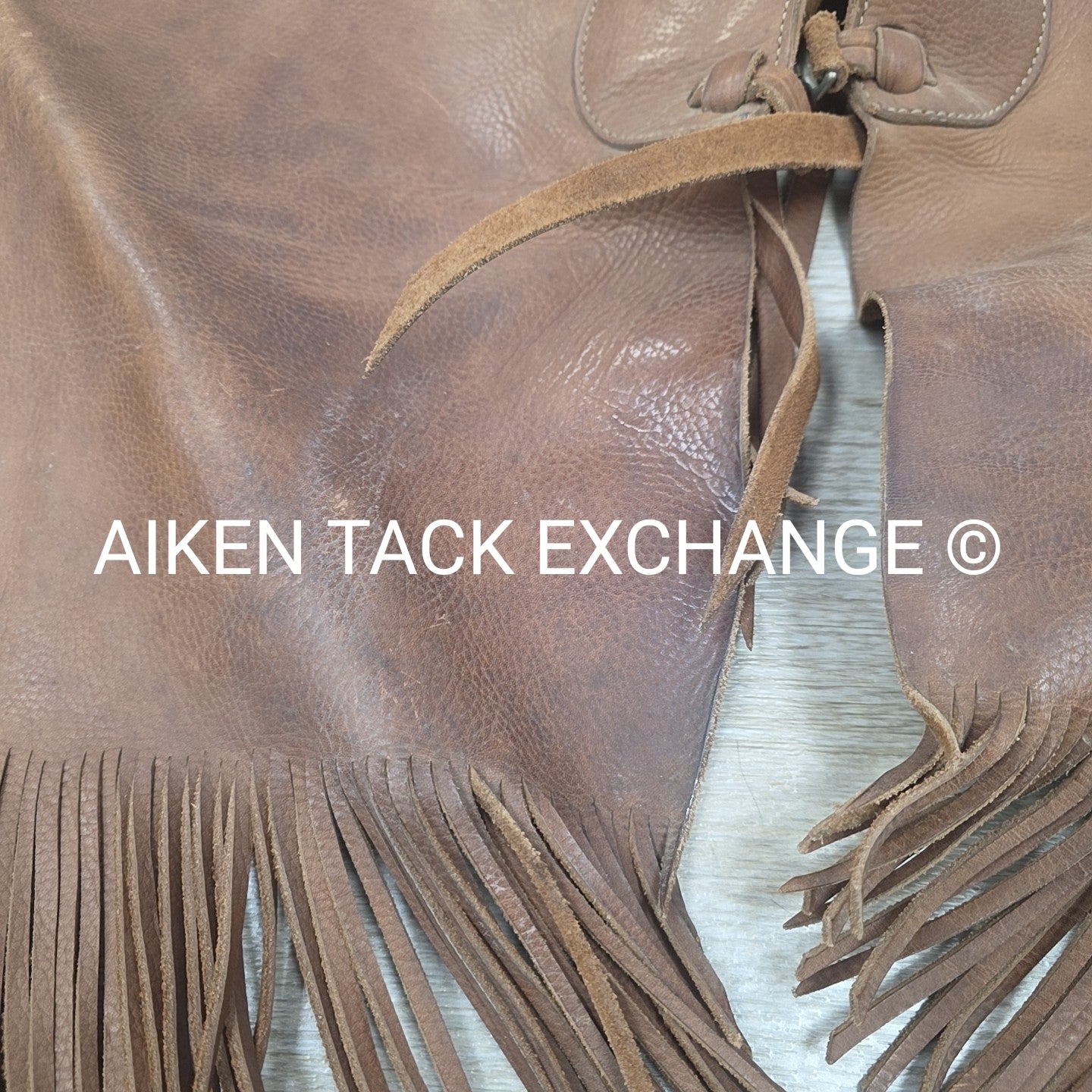 Dakota Territory Leather Fringe Chaps, S/M