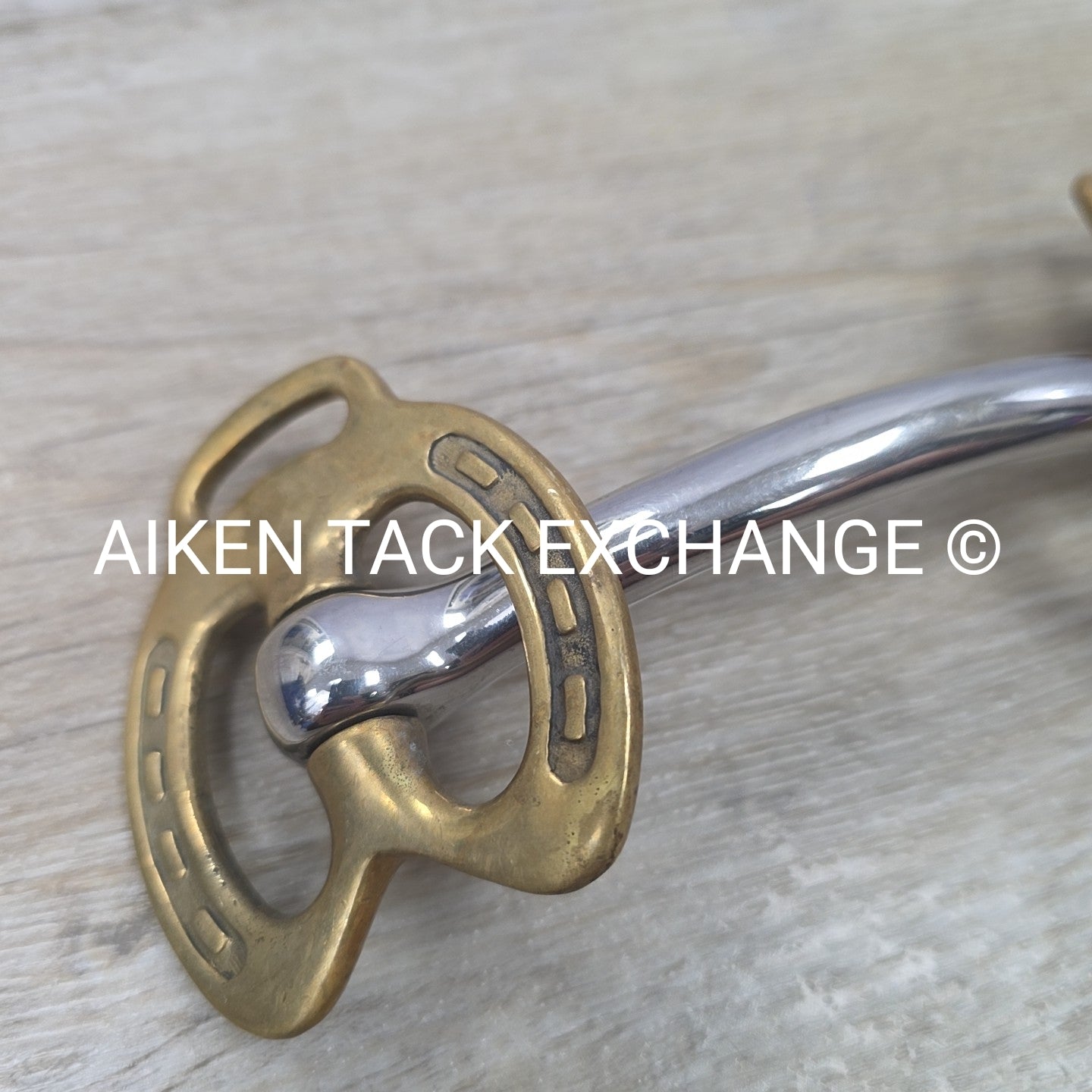 Mullen Mouth Horseshoe Stallion Bit 4.5"