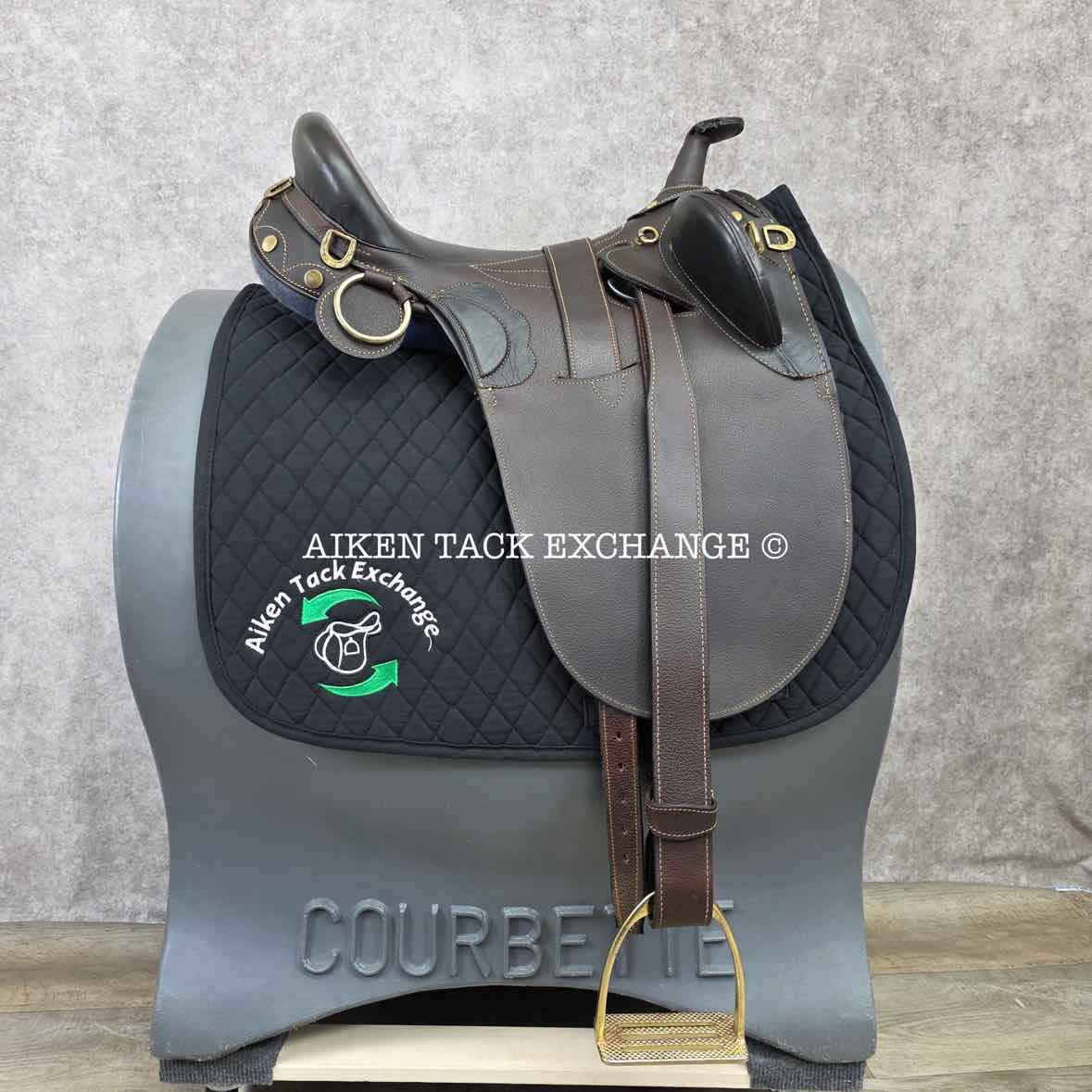 Down Under Saddle Supply Australian Stock Saddle, 16" Seat (Western) - 18" Seat (English), Medium Tree