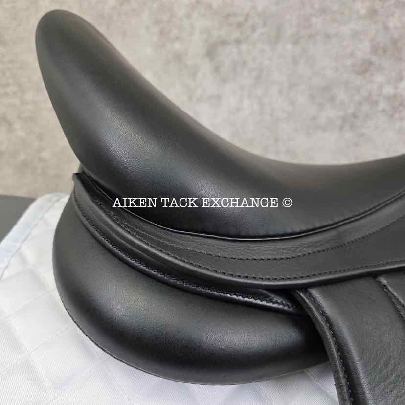 2022 Dynamic Equilibrium Monoflap Dressage Saddle, 18" Seat, Dynamic Polymer Tree, Foam Panels