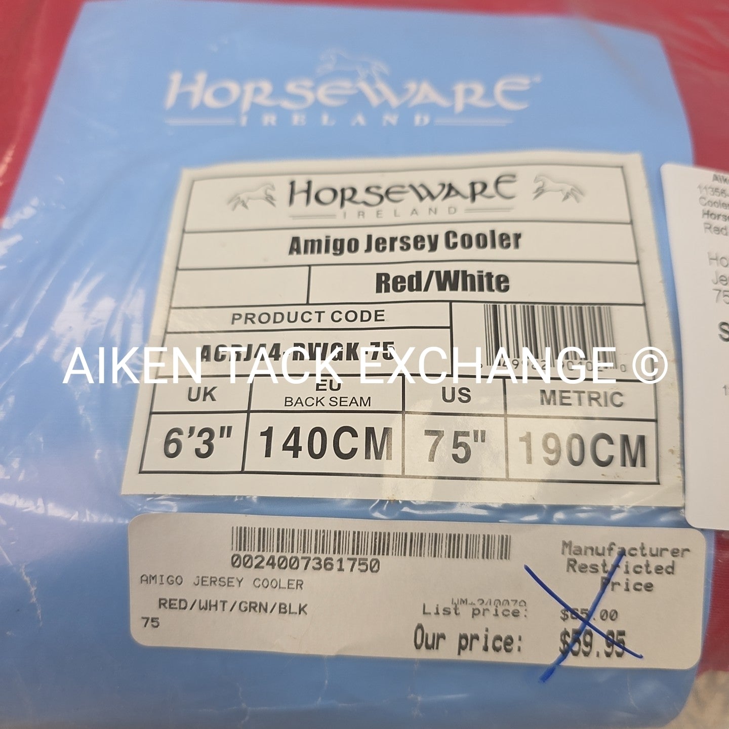 Horseware Amigo Jersey Cooler, Size 75"
