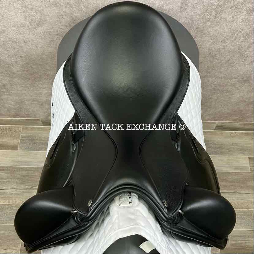2024 Envy by Custom Saddlery Motion Monoflap Dressage Saddle, 17.5" Seat, Adjustable Tree, Wool Flocked Panels