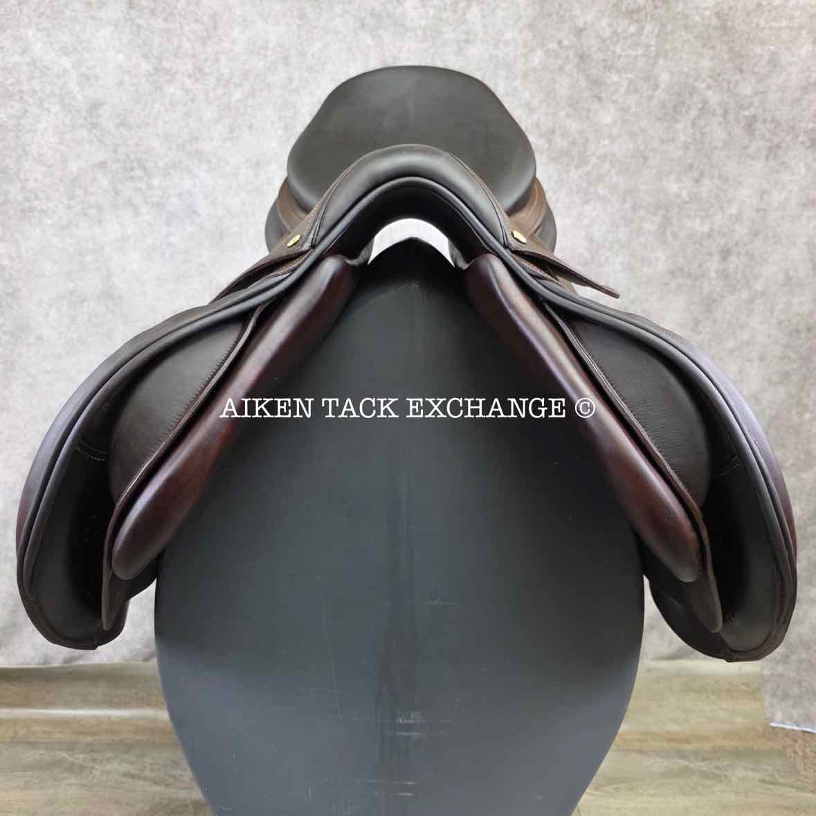**SOLD** 2014 Bruno Delgrange Virtuose Jump Saddle, 17.5" Seat, 5X Flap, Medium Tree, Foam Panels
