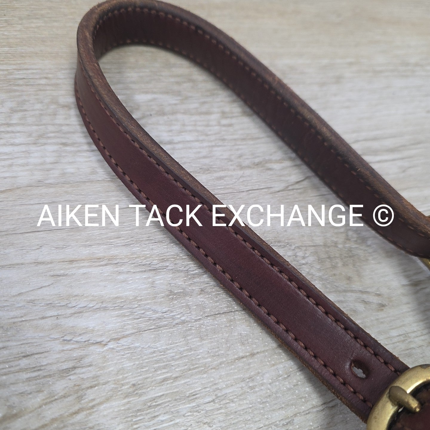 SmartPak Triple Stitch Leather Halter, Brown, Size Full