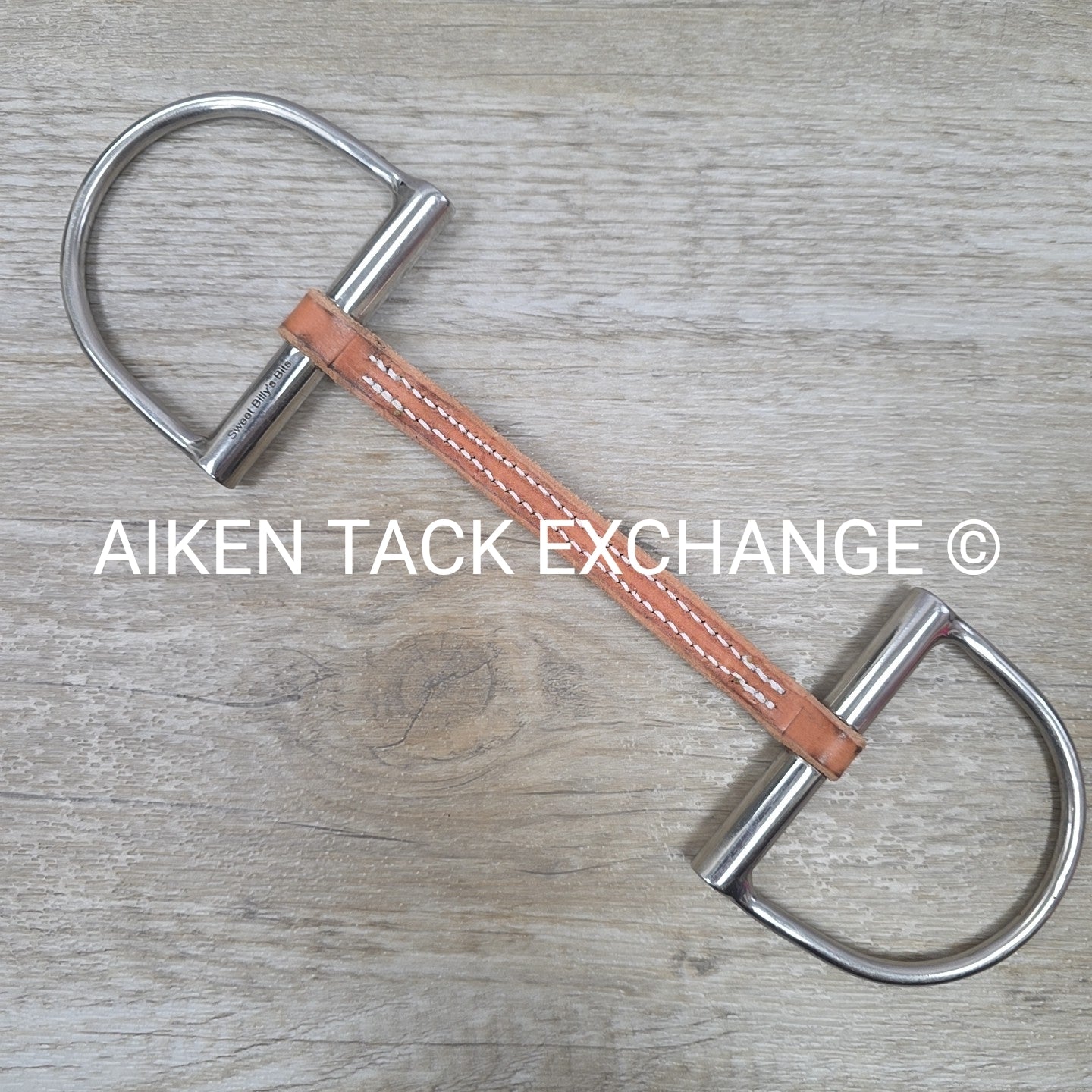 Sweet Billy's Bits Leather Mullen Mouth D Ring Bit 5.75"