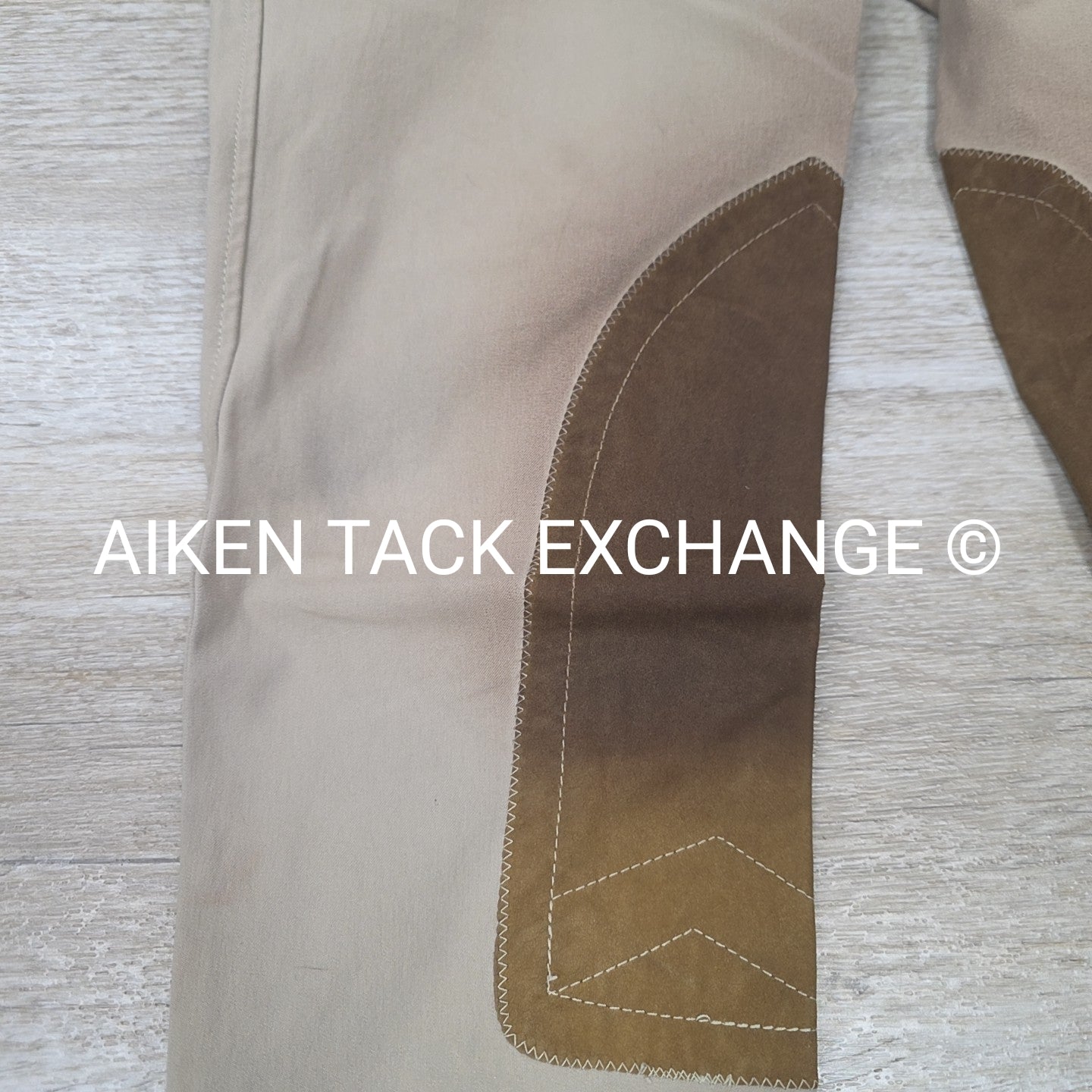 Tailored Sportsman Trophy Hunter Knee Patch Sock Bottom Breeches, Size 28