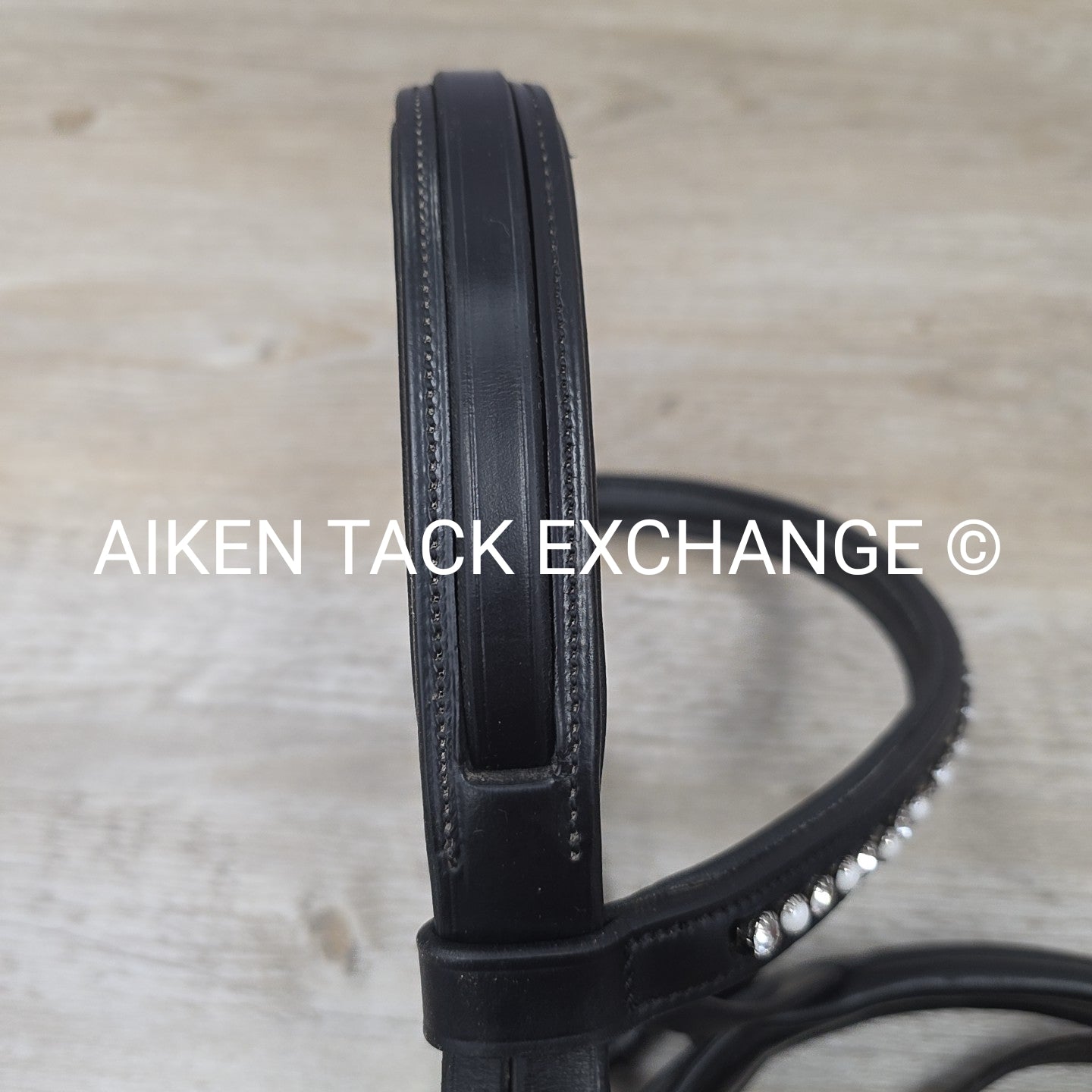 KL Select Dressage Bridle with Matching Reins, Black, Size Full