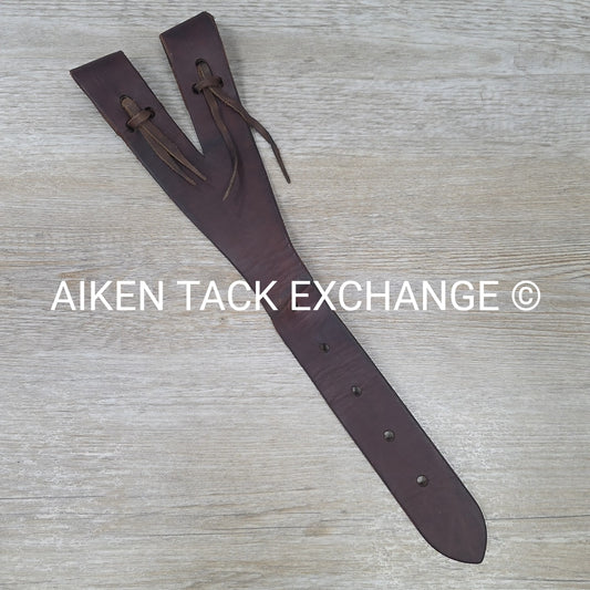 Y-Shaped Leather Off Billet, Brown