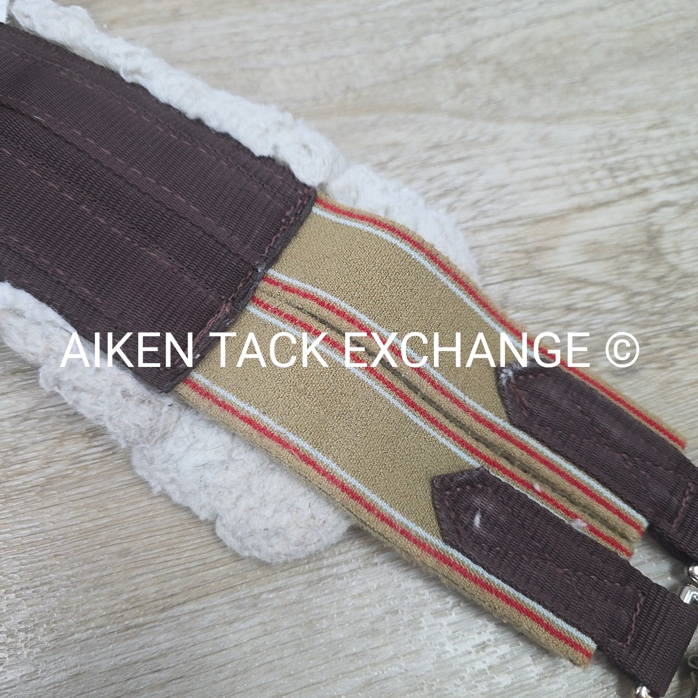 Fleece Girth with Double End Elastic, Brown, 48"
