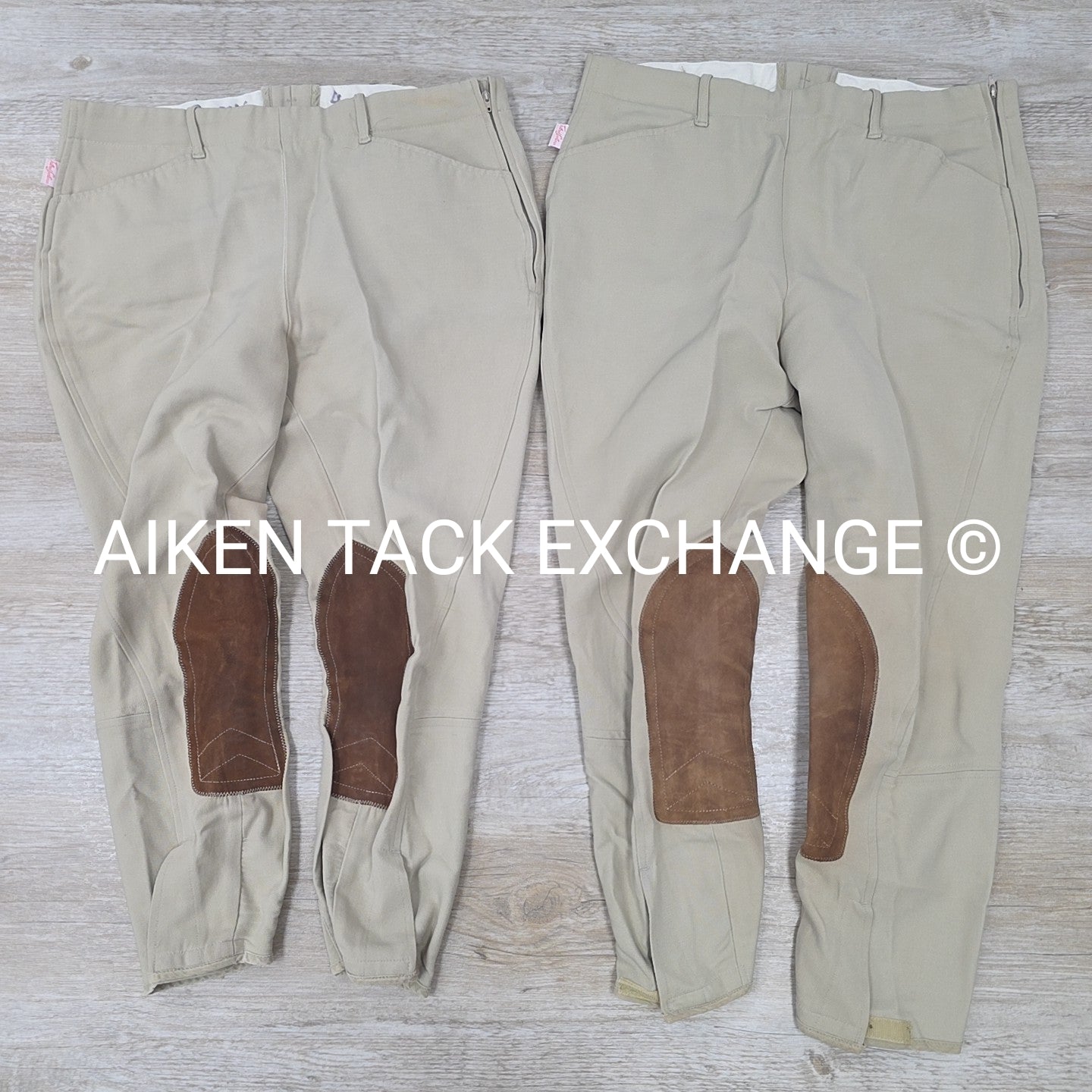 BARGAIN BUNDLE: 2 Pair Tailored Sportsman Knee Patch Breeches, Size 32