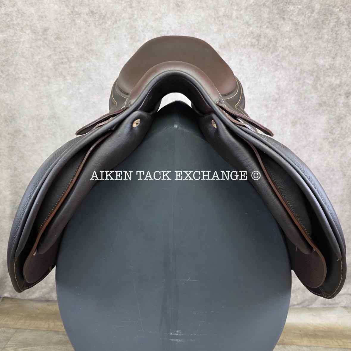 **SOLD** 2018 Antares Contact Jump Saddle, 16.5" Seat, 2D Flap, Medium Wide Tree
