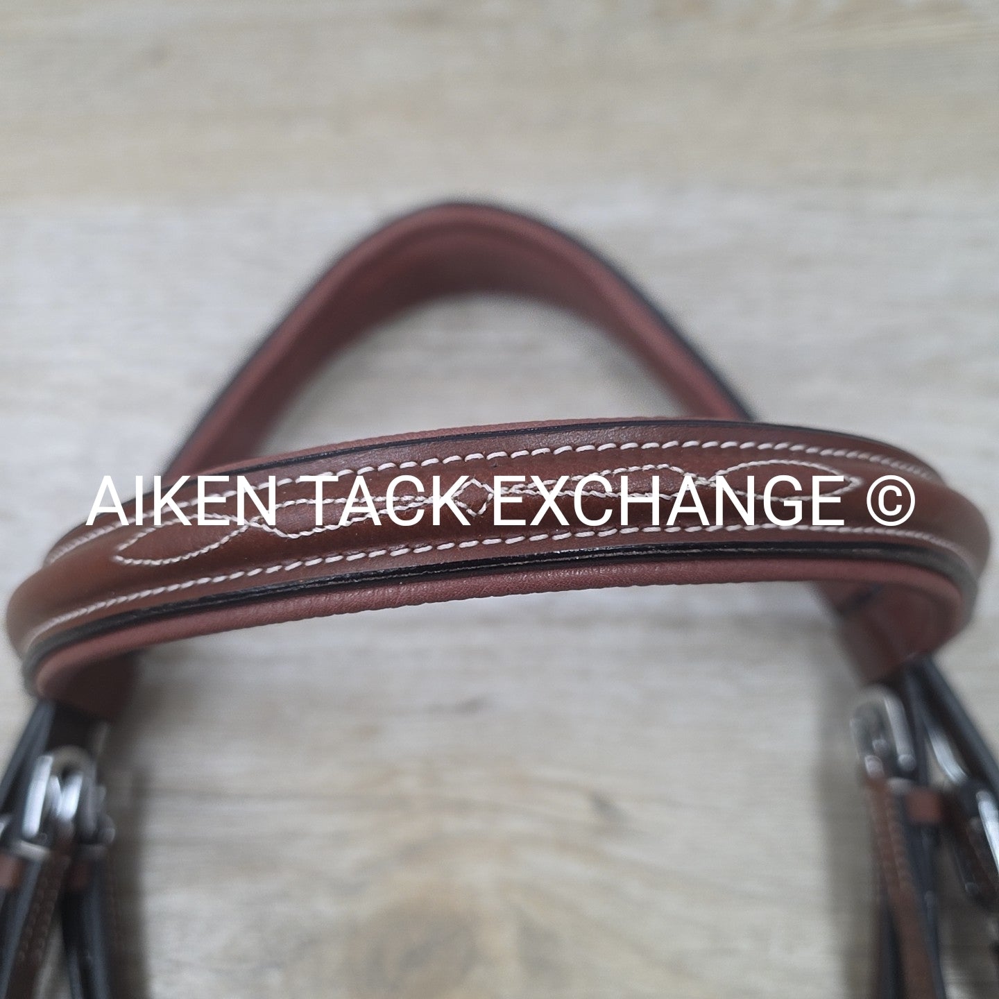 HDR Pro Mono Crown Padded Wide Noseband Bridle with Reins, Brown, Oversize