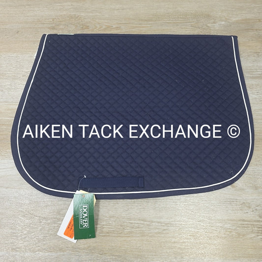 Dover Saddlery Size All Purpose Navy English Saddle Pads