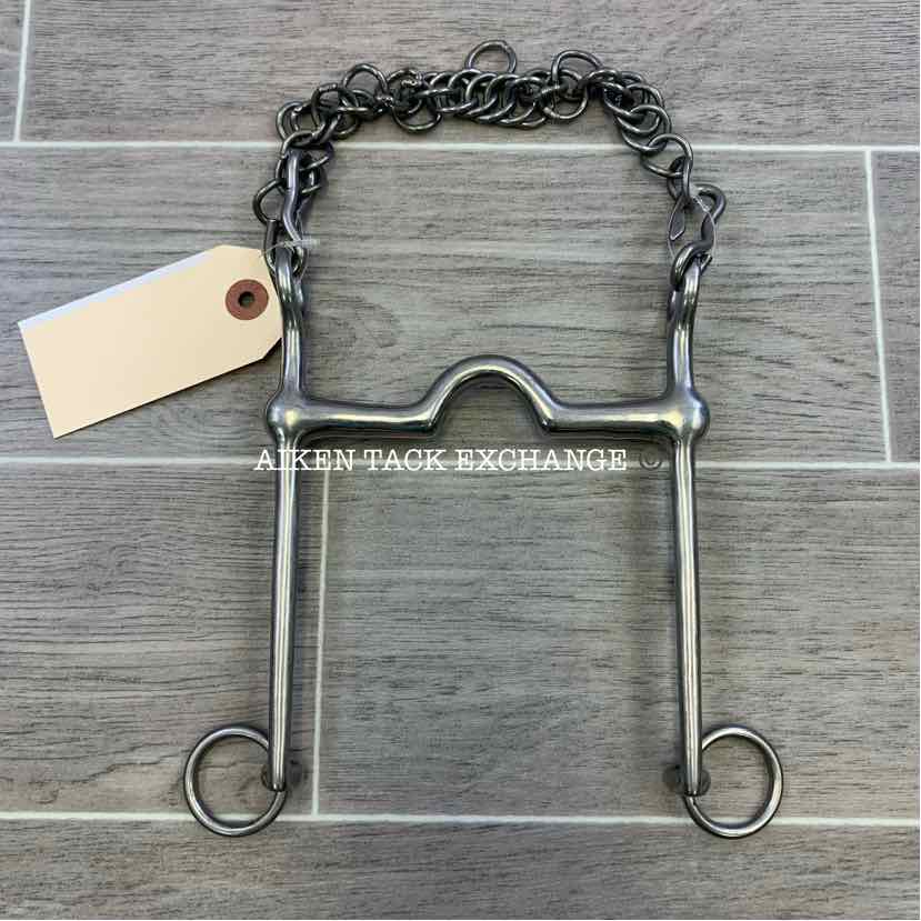 Mullen Mouth Ported Long Shanked Bit 5"