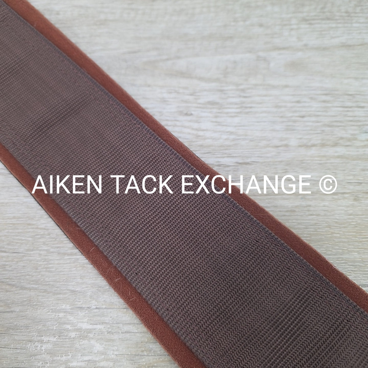 Neoprene Lined Double End Elastic Girth, Brown, Size 54"