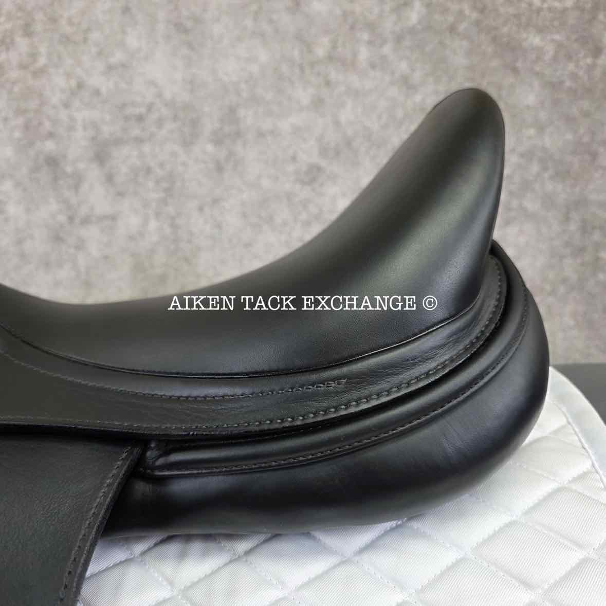 2016 Prestige X-Helen K Monoflap Dressage Saddle, 18" Seat, 35 Tree - MW/W, Wool Flocked Panels