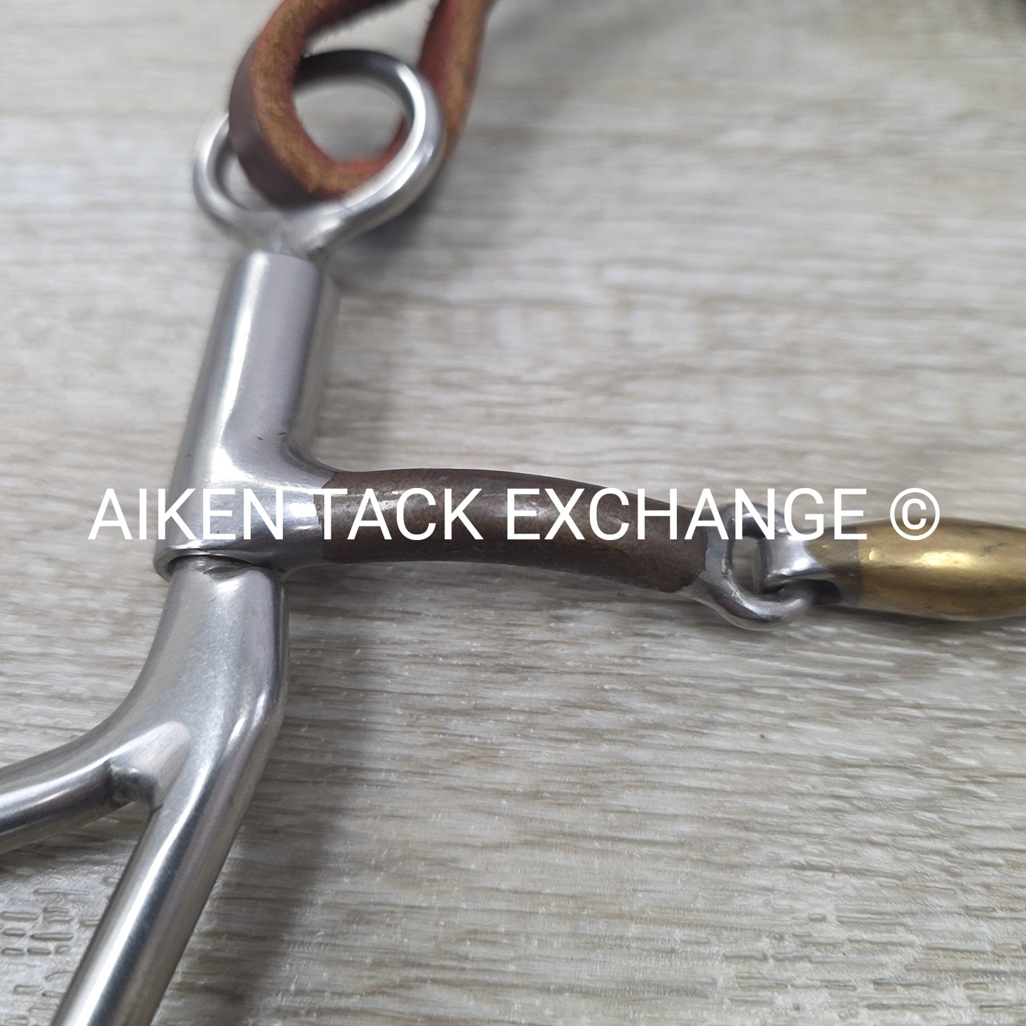 Bowman Bits Double Joint Tear Drop Curb Bit with Curb Strap 5.25"