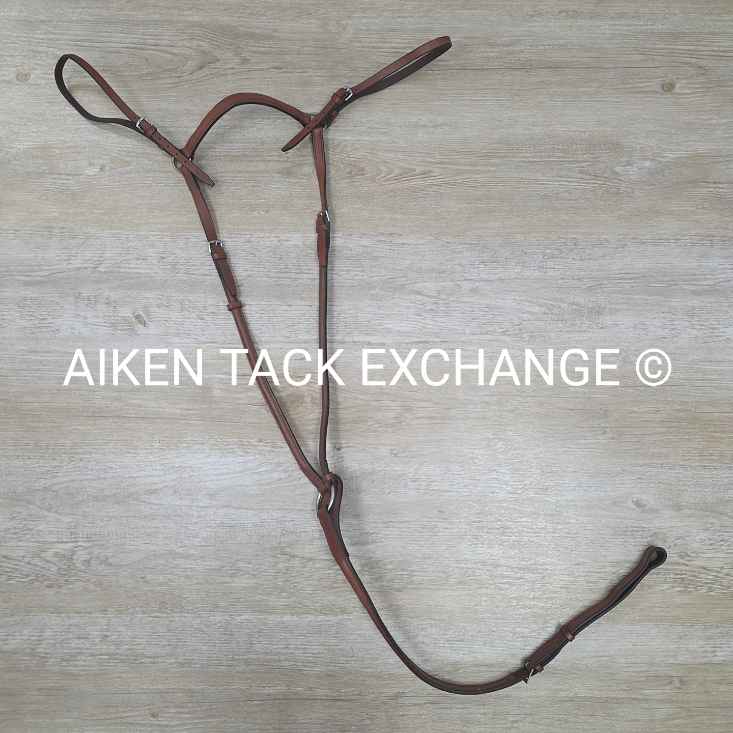 Plain Raised Adjustable Breastplate, Brown, Size Full